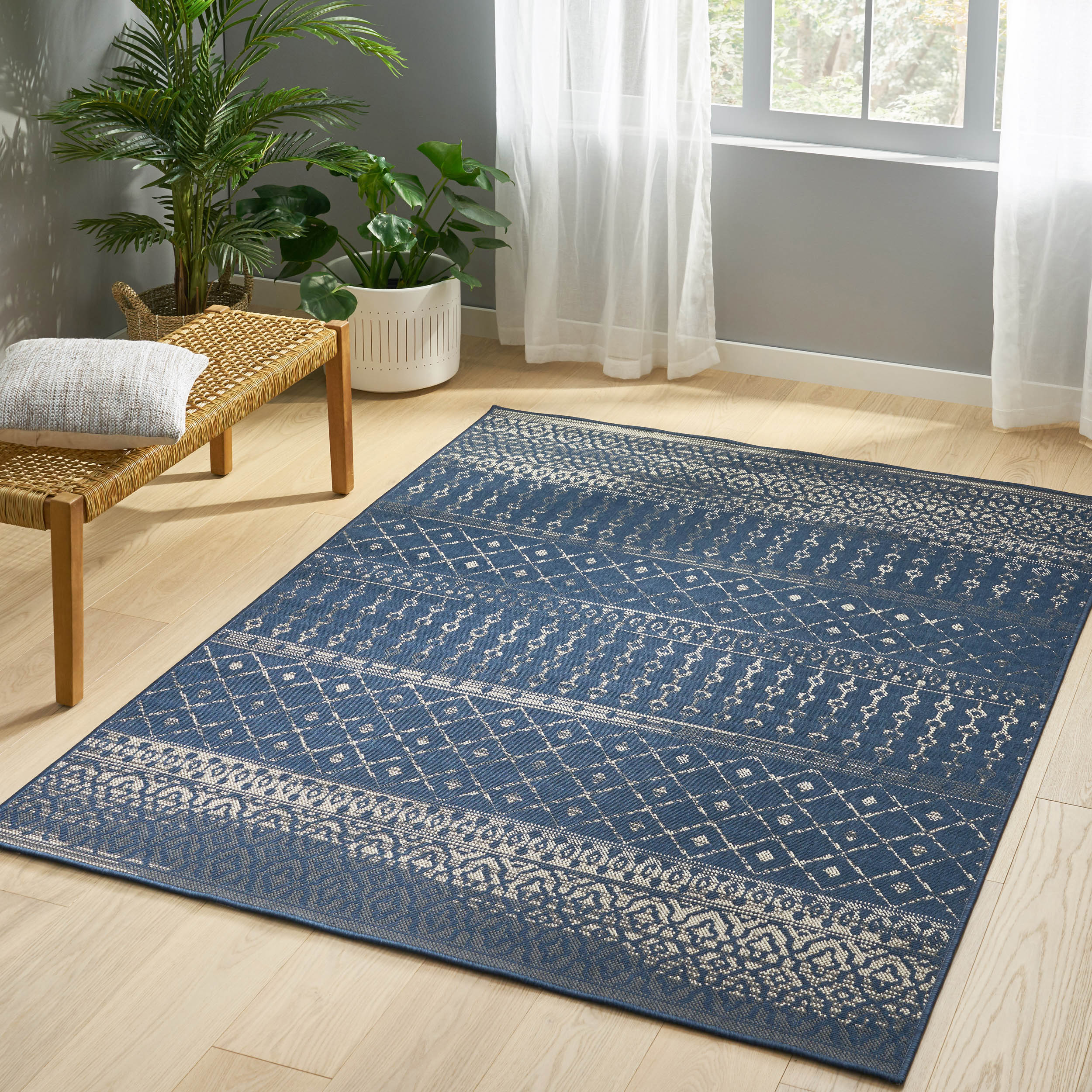 Calamity 63" x 84" Polypropylene Outdoor Area Rug