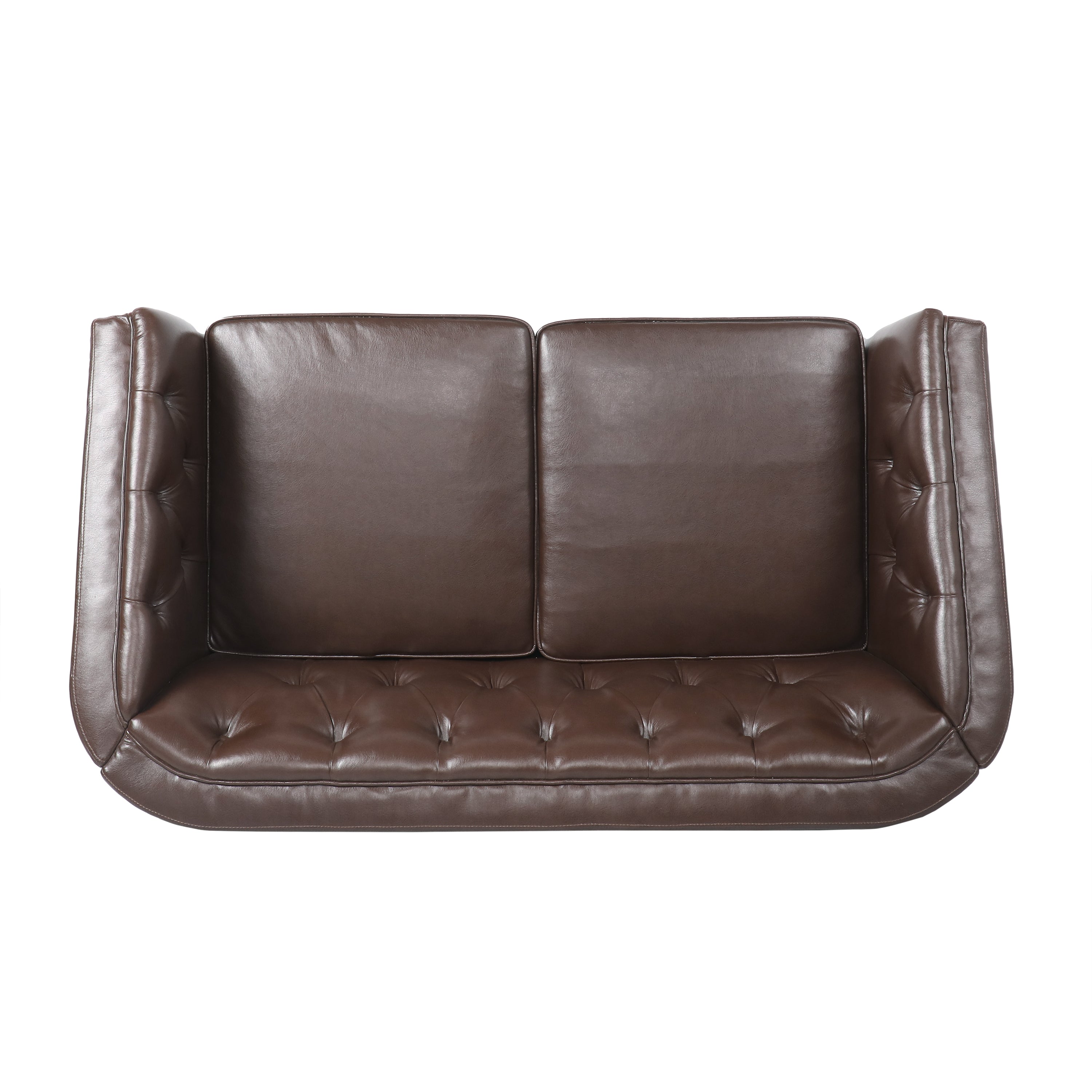 Sophisticated Loveseat with Diamond-Stitched Detailing