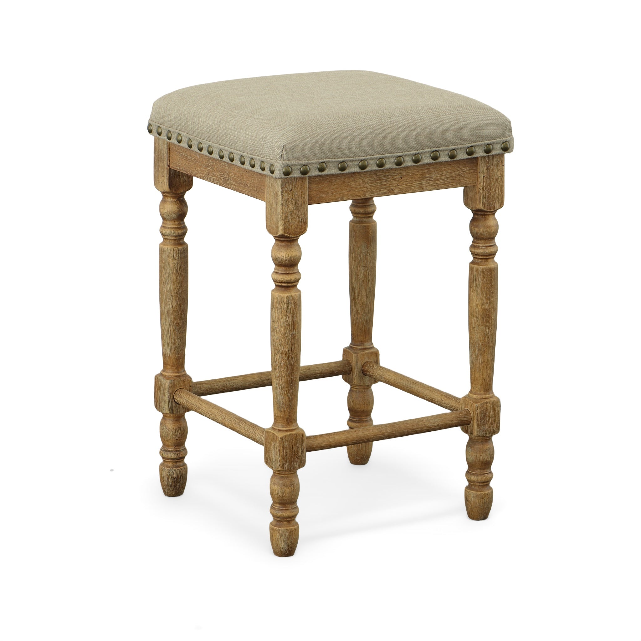 Set of Brittany Upholstered Stools