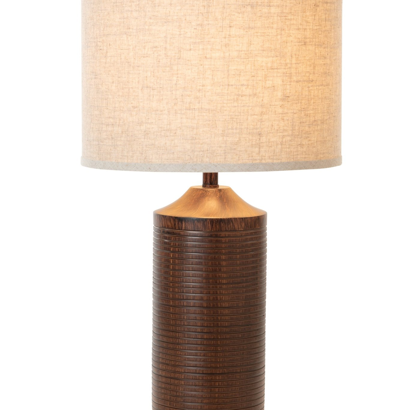 Parker 31" Brown Polyresin with USB, (Set of 2) - Table Lamps