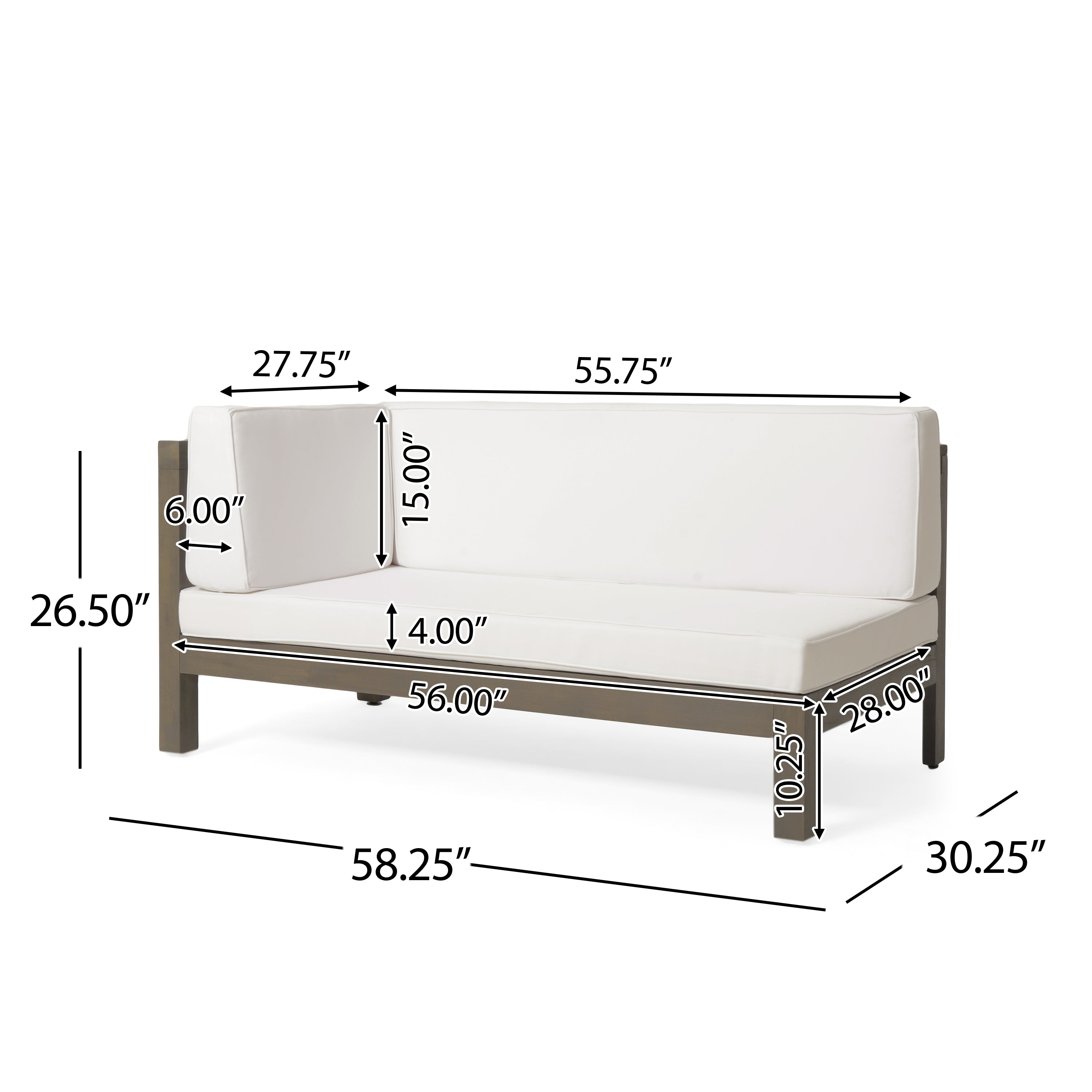 Brava 4-Piece Outdoor Sectional
