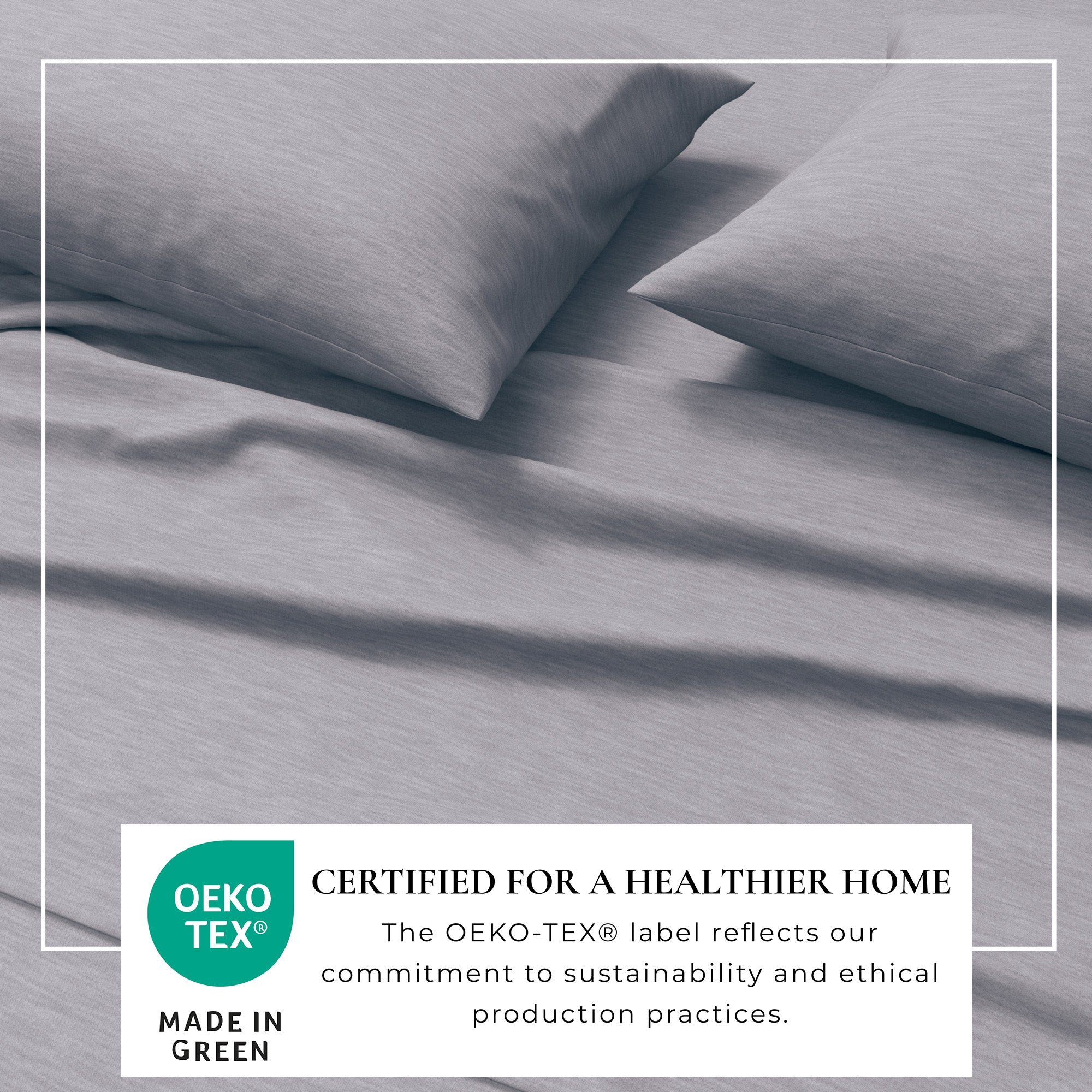 Cotton Heathered Melange Jersey Knit Sheet Set