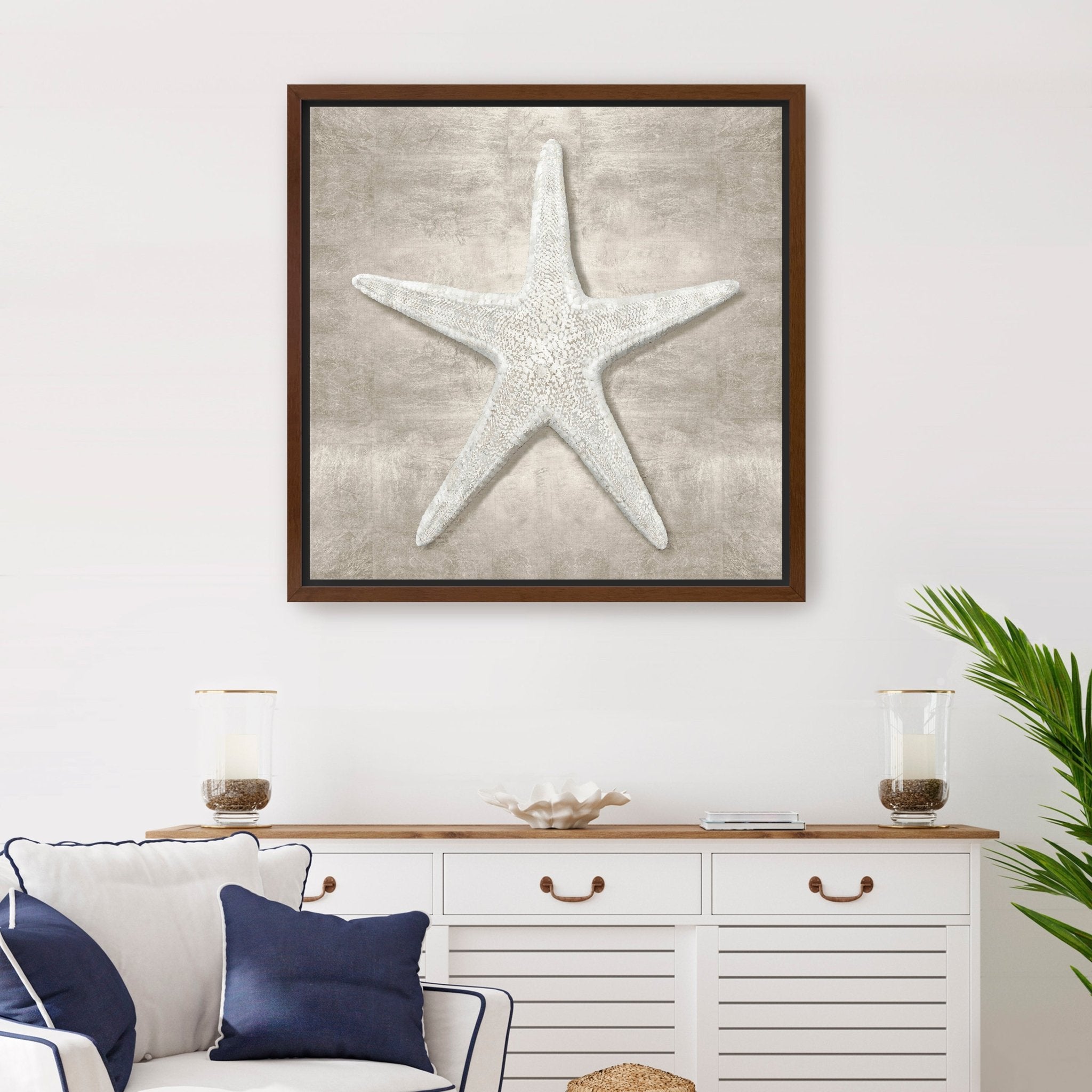 Pewter Seashells III Canvas Giclee - Canvas Wall Art