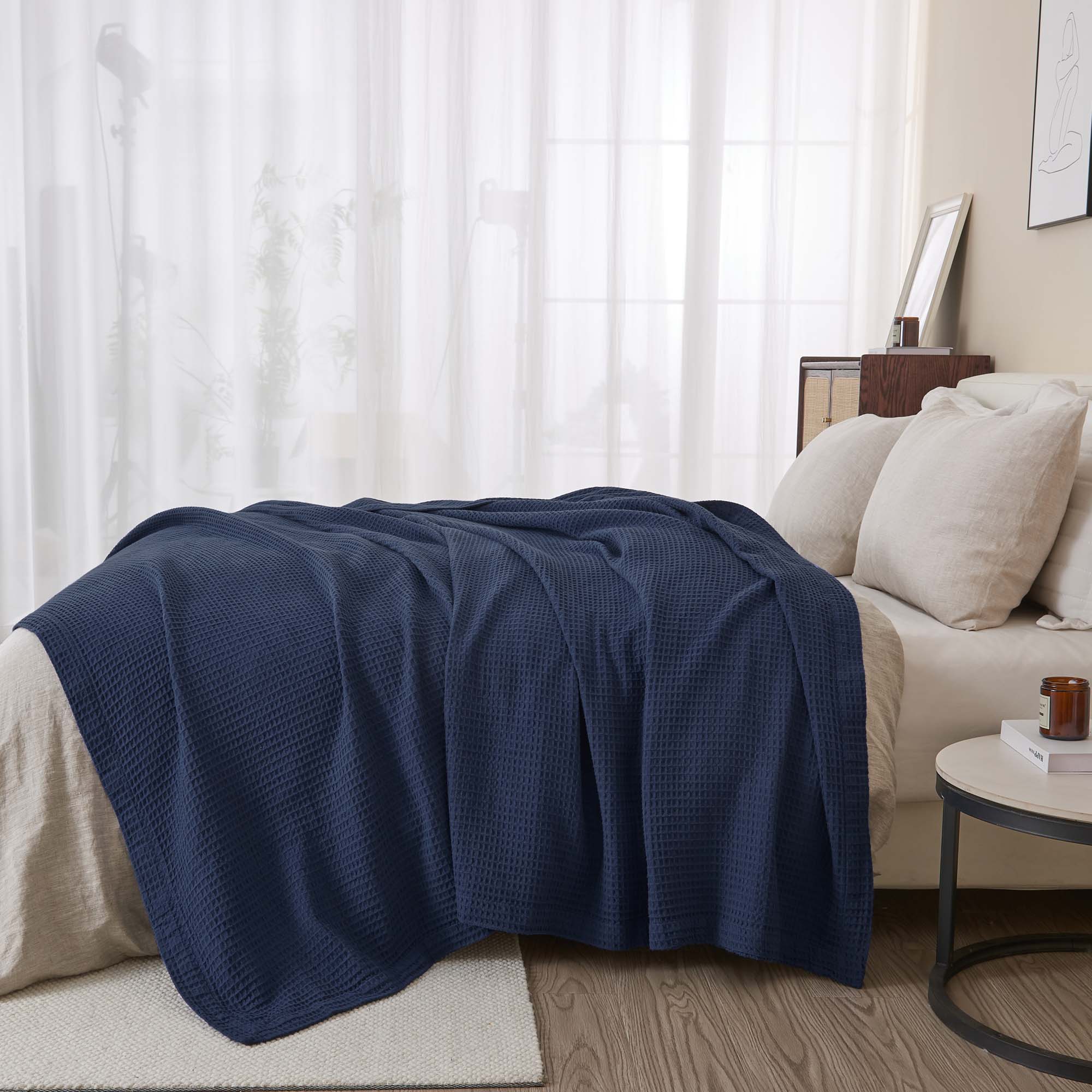 100% Cotton Waffle Weave Blanket
