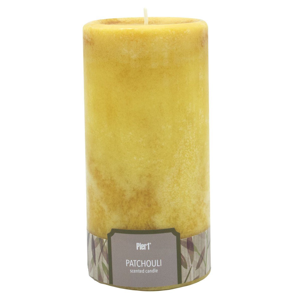 Pier 1 Patchouli 3x6 Solid Pillar Candle - Pillar Candles