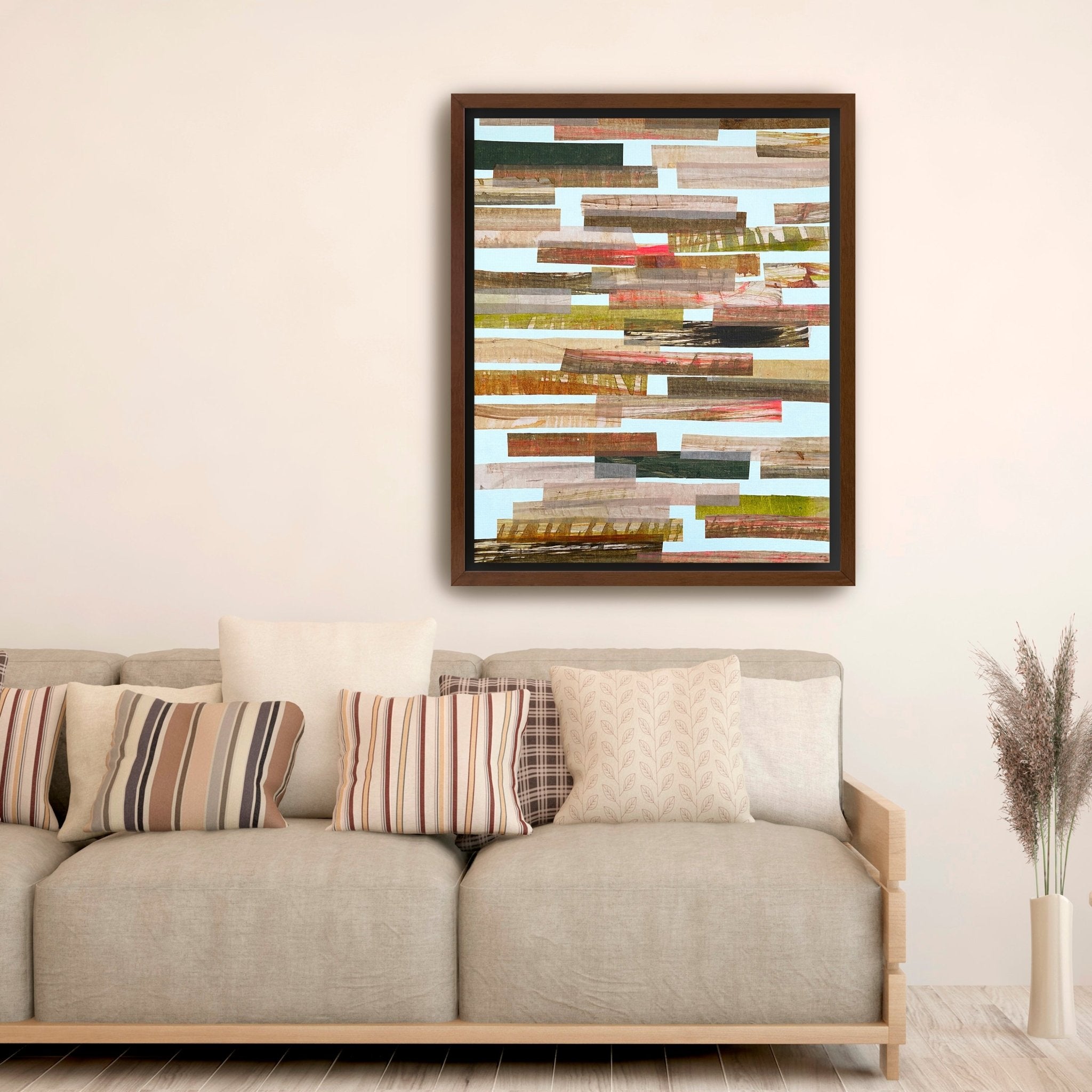 Pink And Brown Horizontal Canvas Giclee - Canvas Wall Art