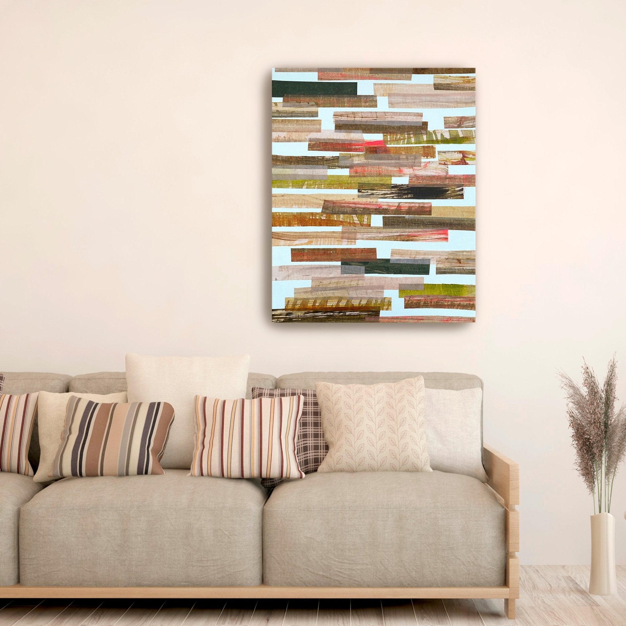 Pink And Brown Horizontal Canvas Giclee - Canvas Wall Art