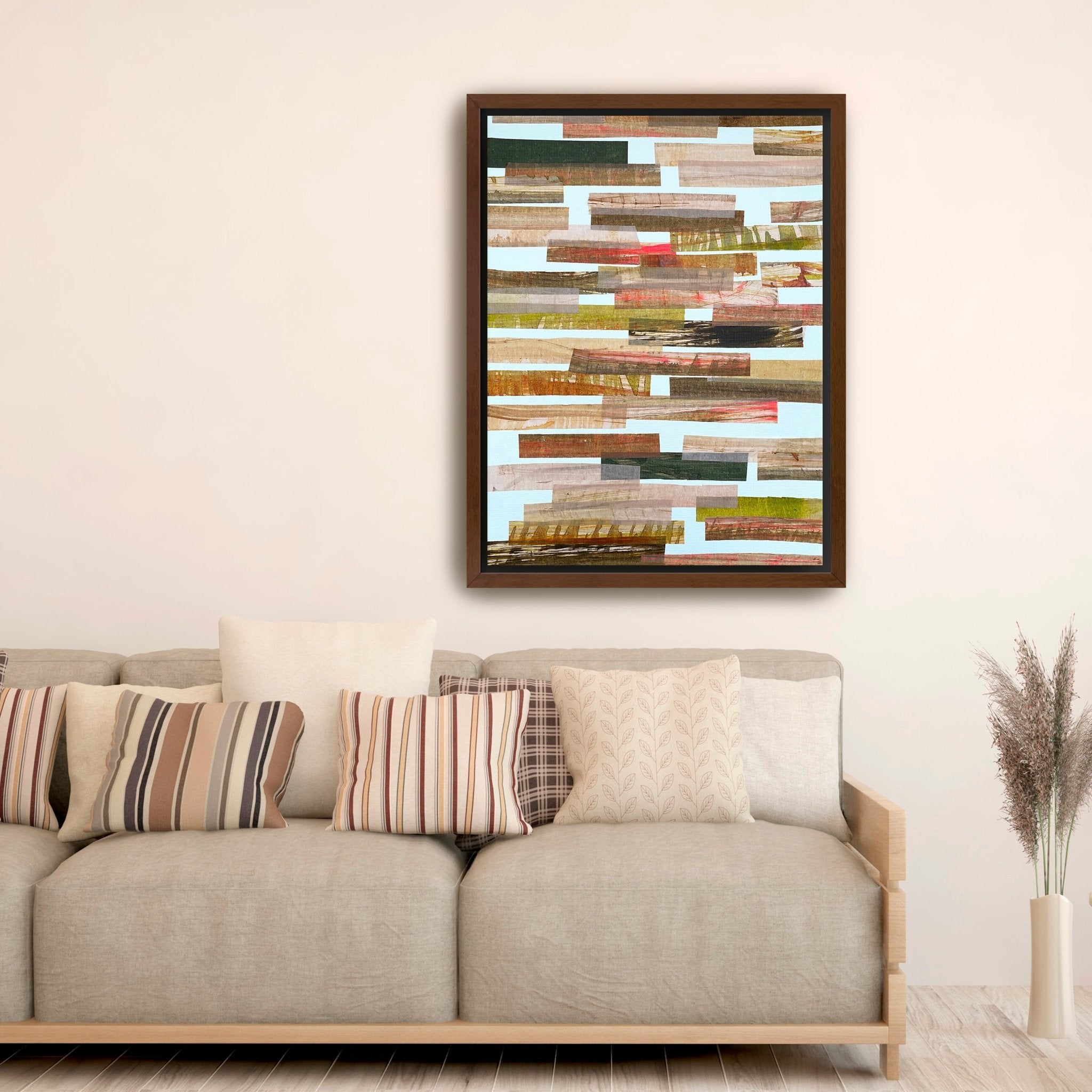 Pink And Brown Horizontal Canvas Giclee - Canvas Wall Art