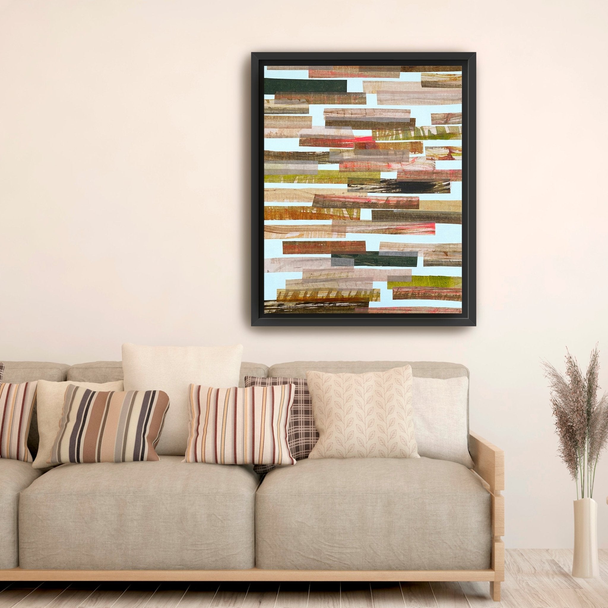 Pink And Brown Horizontal Canvas Giclee - Canvas Wall Art