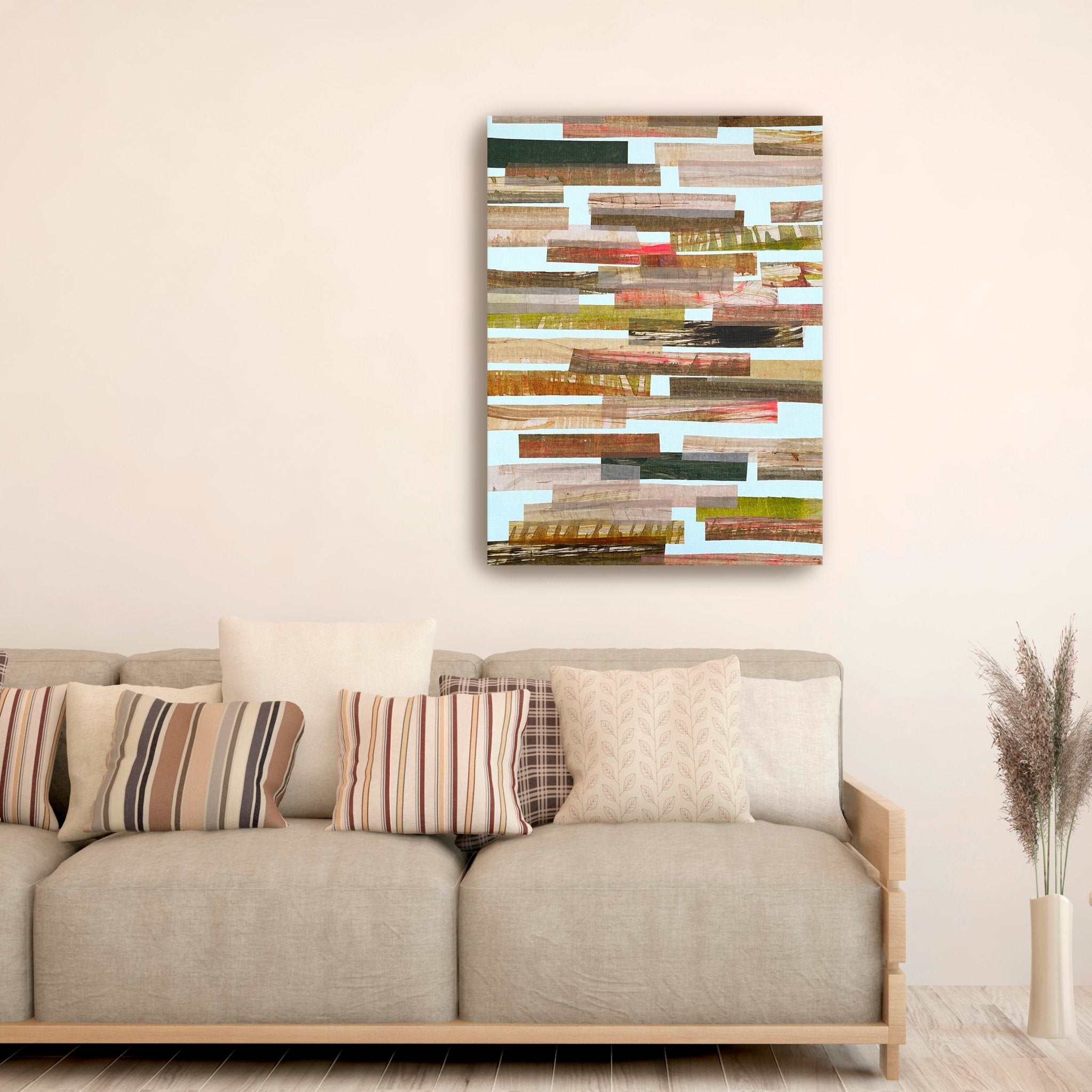 Pink And Brown Horizontal Canvas Giclee - Canvas Wall Art