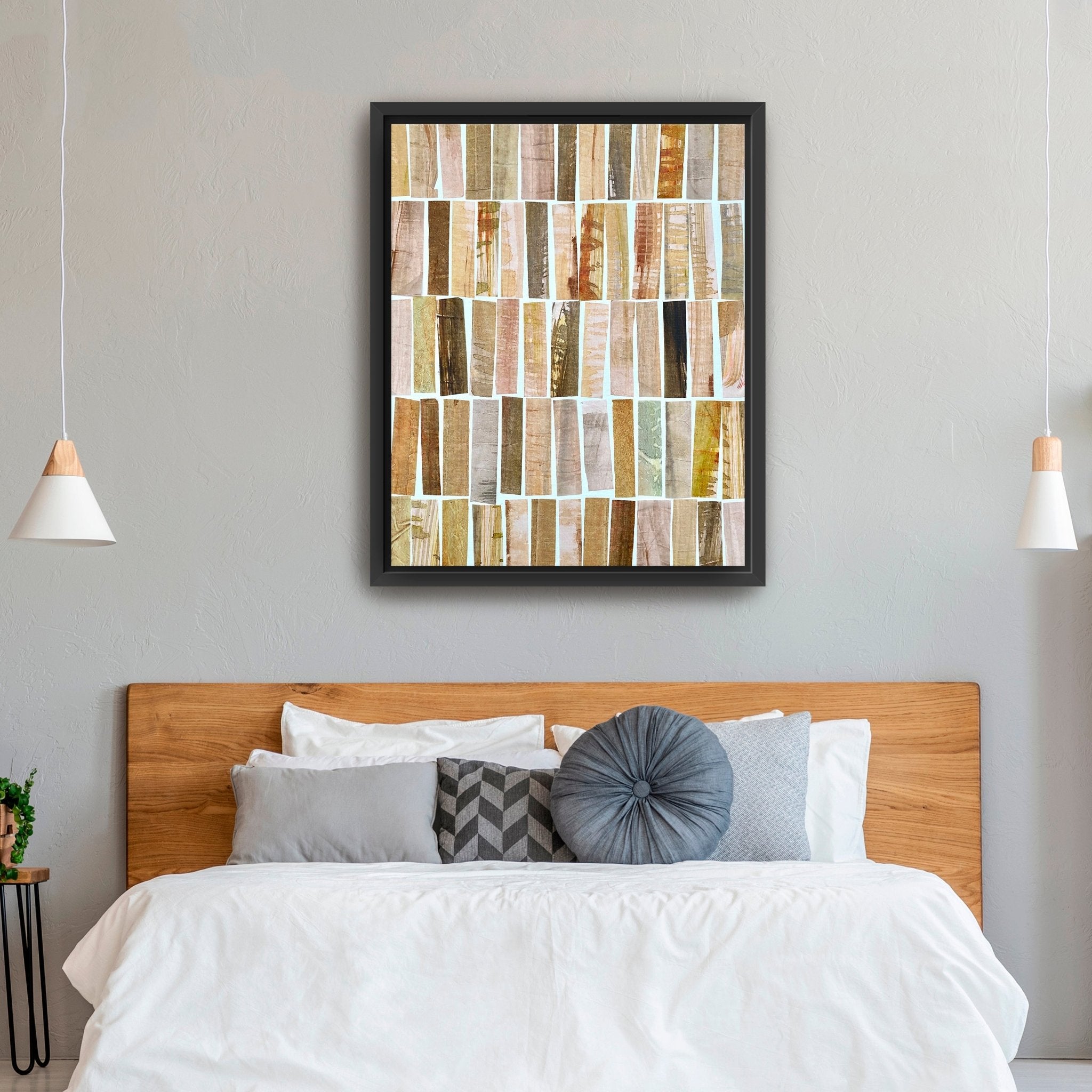 Pink And Brown Vertical Canvas Giclee - Canvas Wall Art