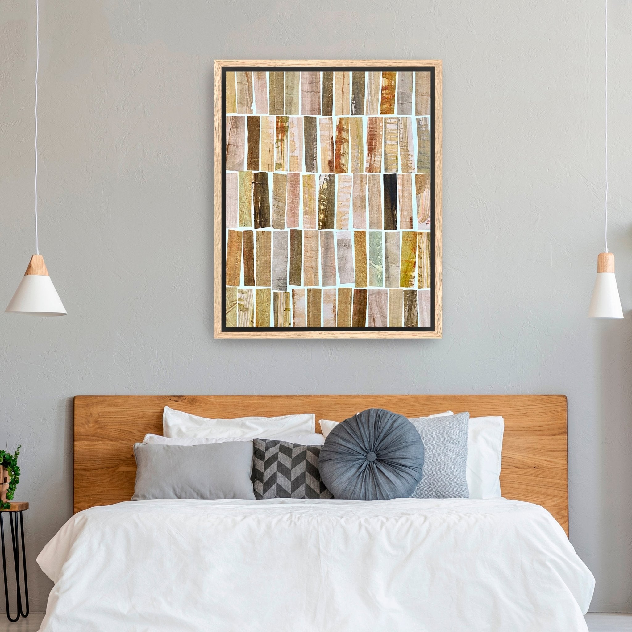 Pink And Brown Vertical Canvas Giclee - Canvas Wall Art