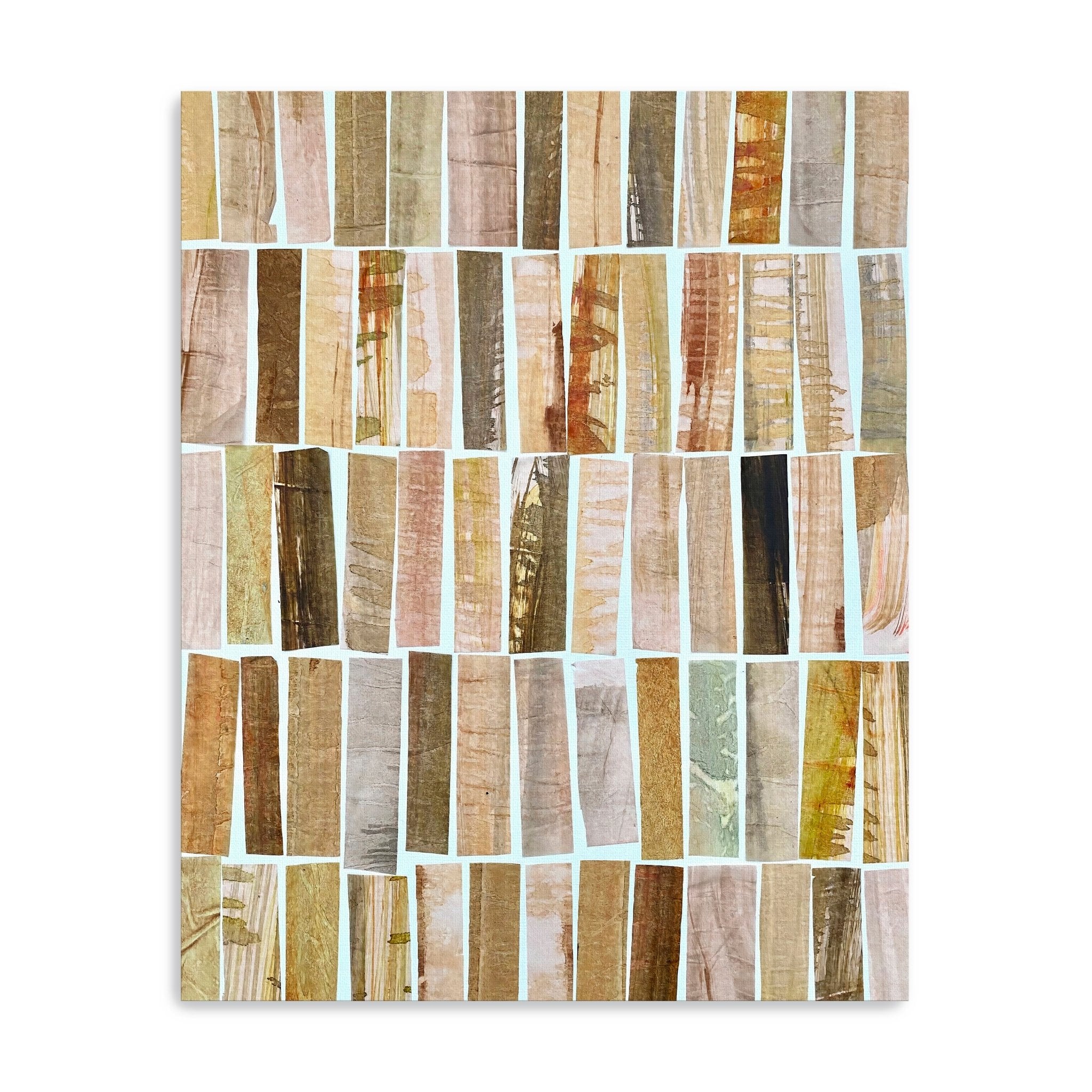 Pink And Brown Vertical Canvas Giclee - Canvas Wall Art