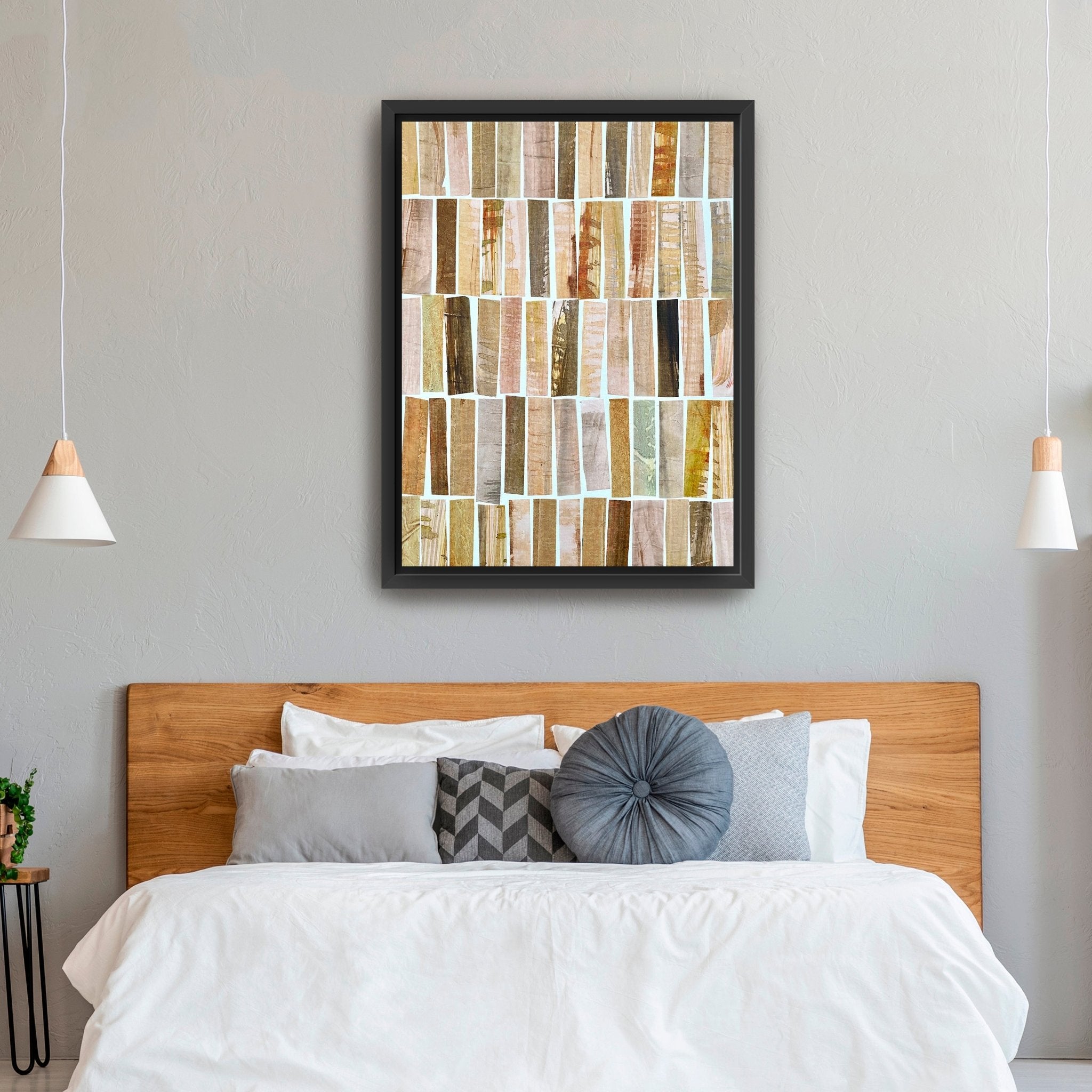 Pink And Brown Vertical Canvas Giclee - Canvas Wall Art