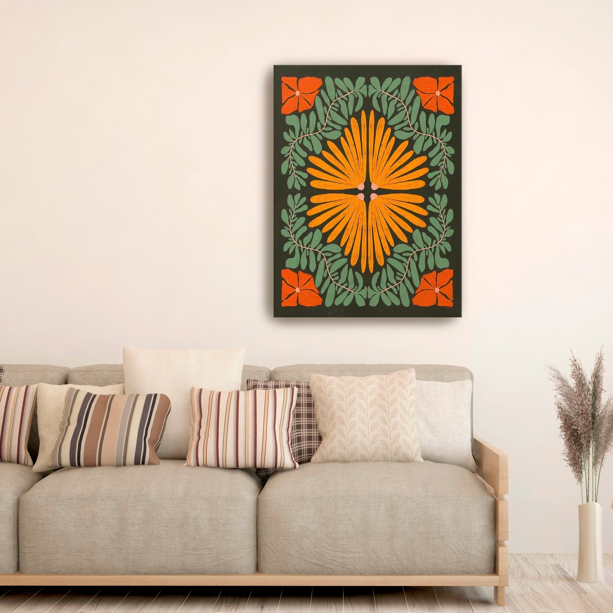 Plant Pattern II Canvas Giclee - Canvas Wall Art