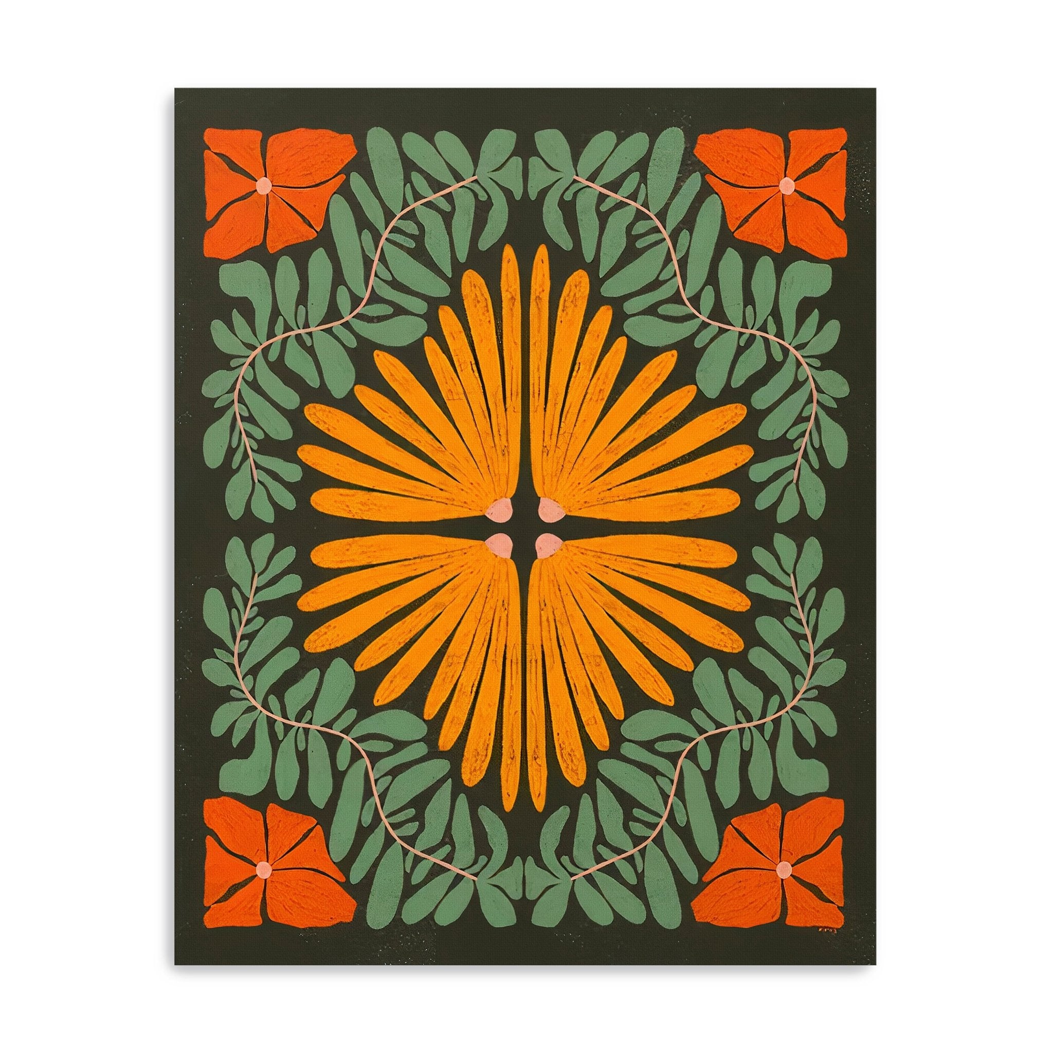 Plant Pattern II Canvas Giclee - Canvas Wall Art