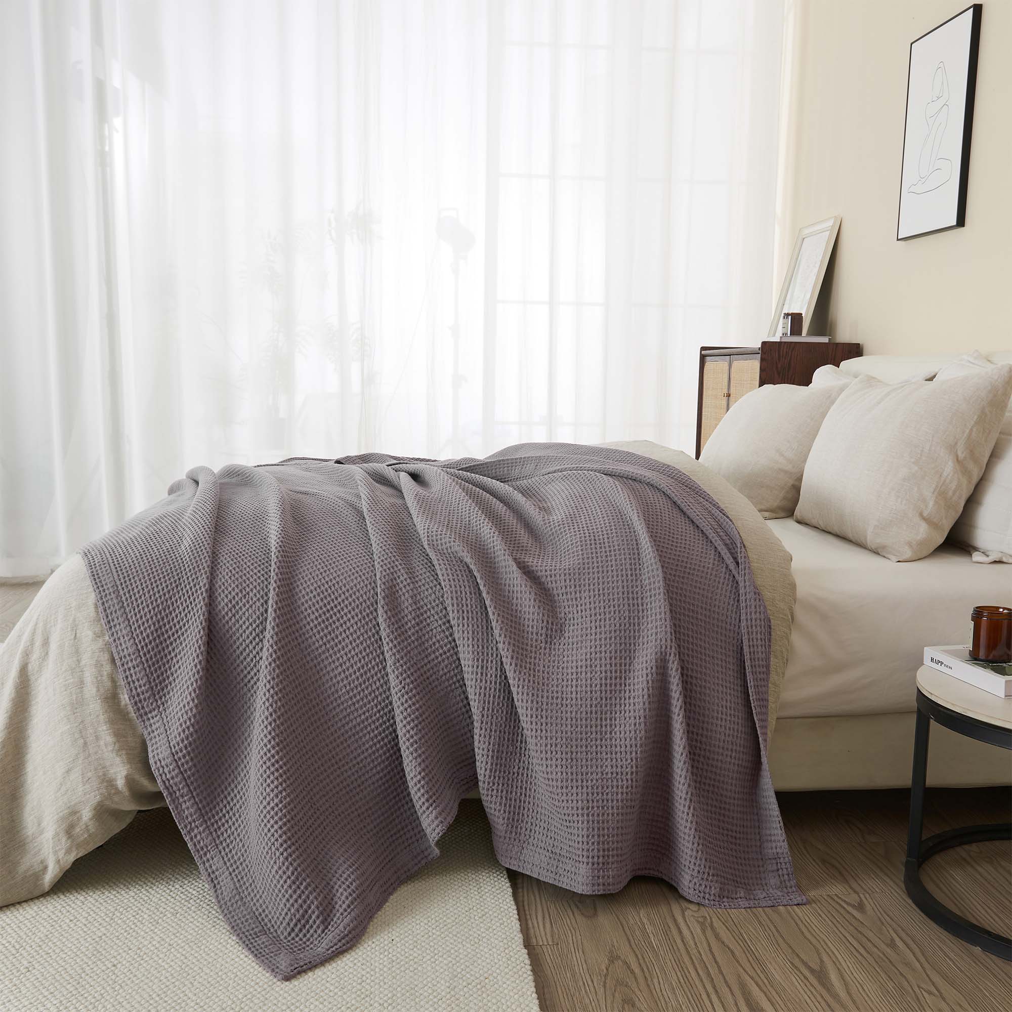 100% Cotton Waffle Weave Blanket