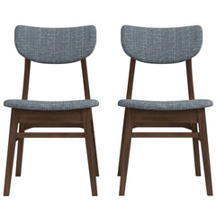 Polyester Blend Upholstered Dining Chair, Set of 2 - Dining Chairs