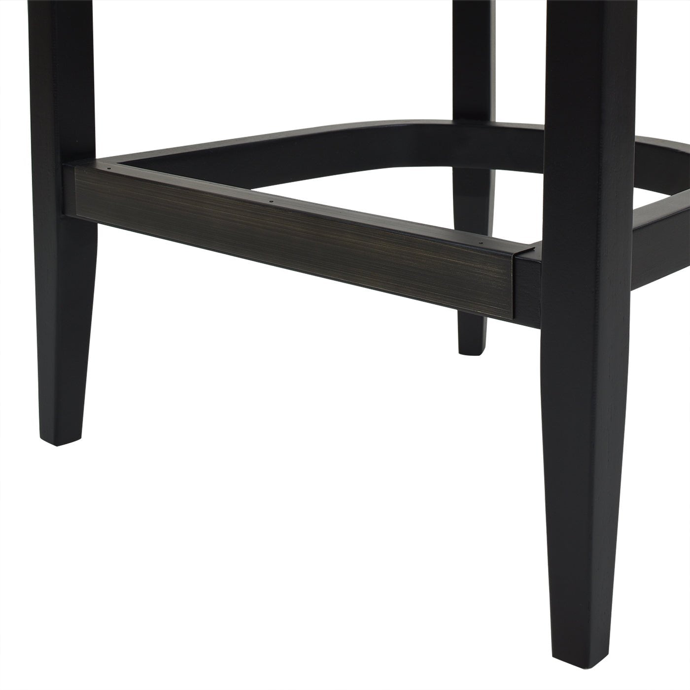 Pyrla 26" Upholstered Counter Stool with Curved Cane Back and Wood Legs - Counter Stools