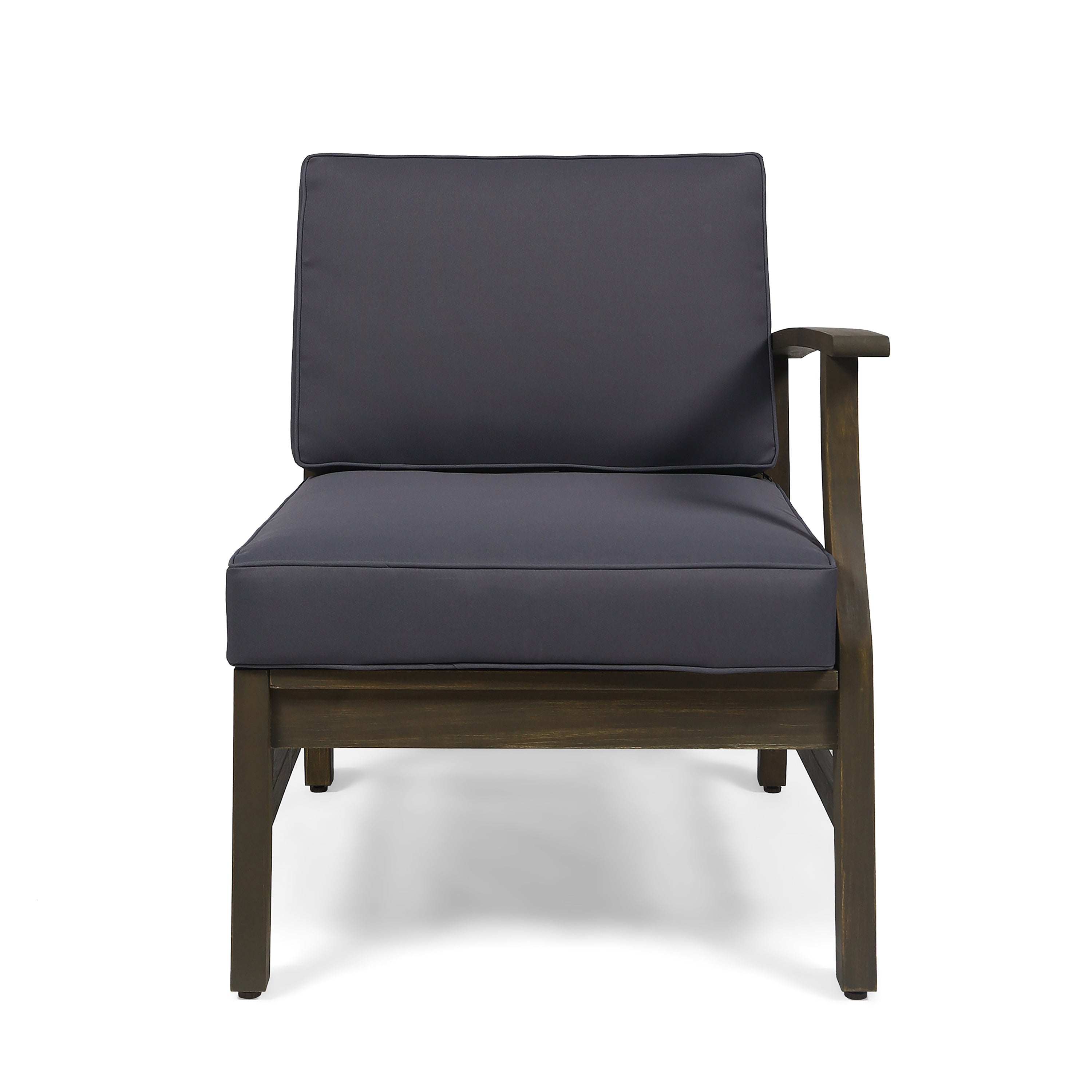 Perla Outdoor L-Shape Sectional Sofa with Coffee Table