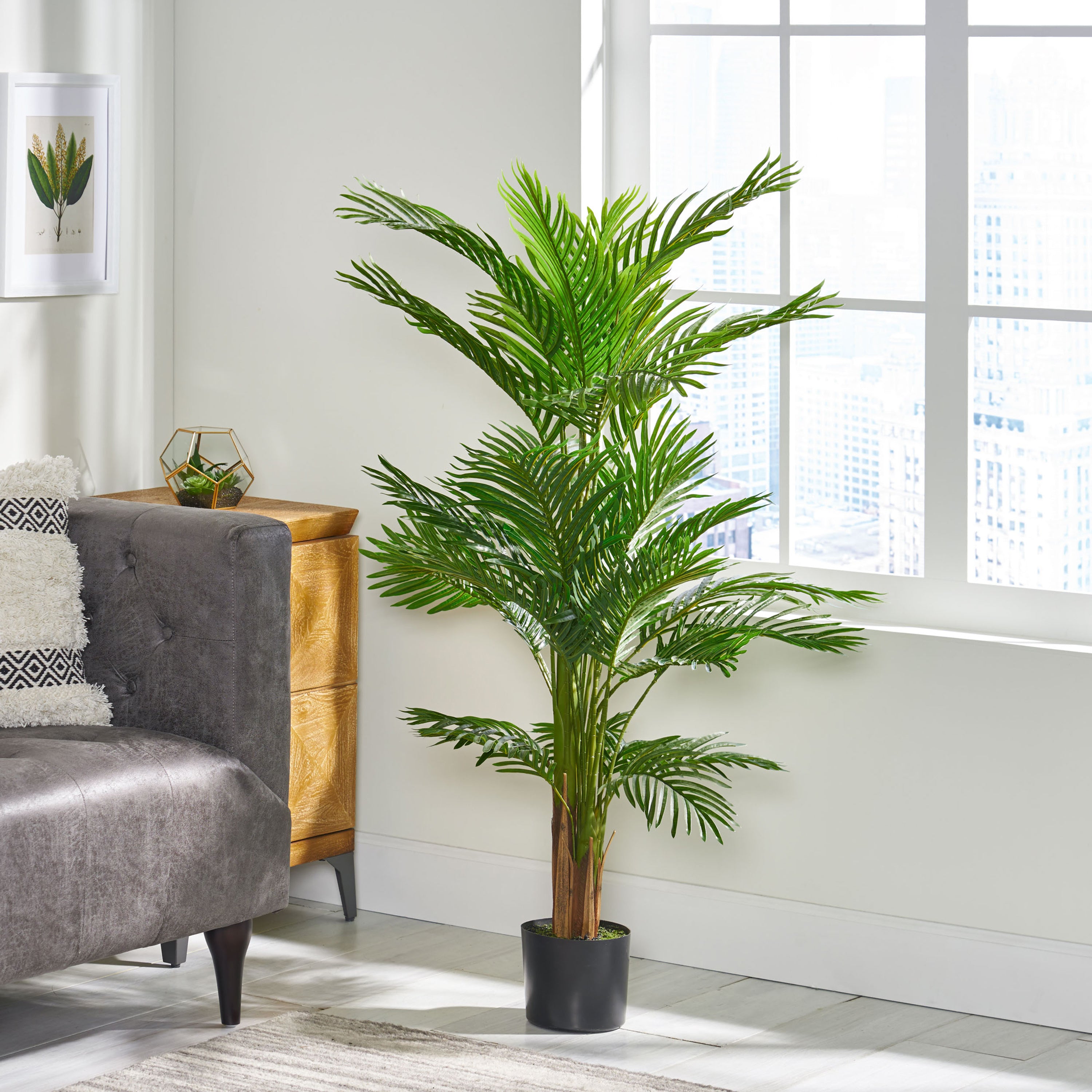51" Faux Palm Tree