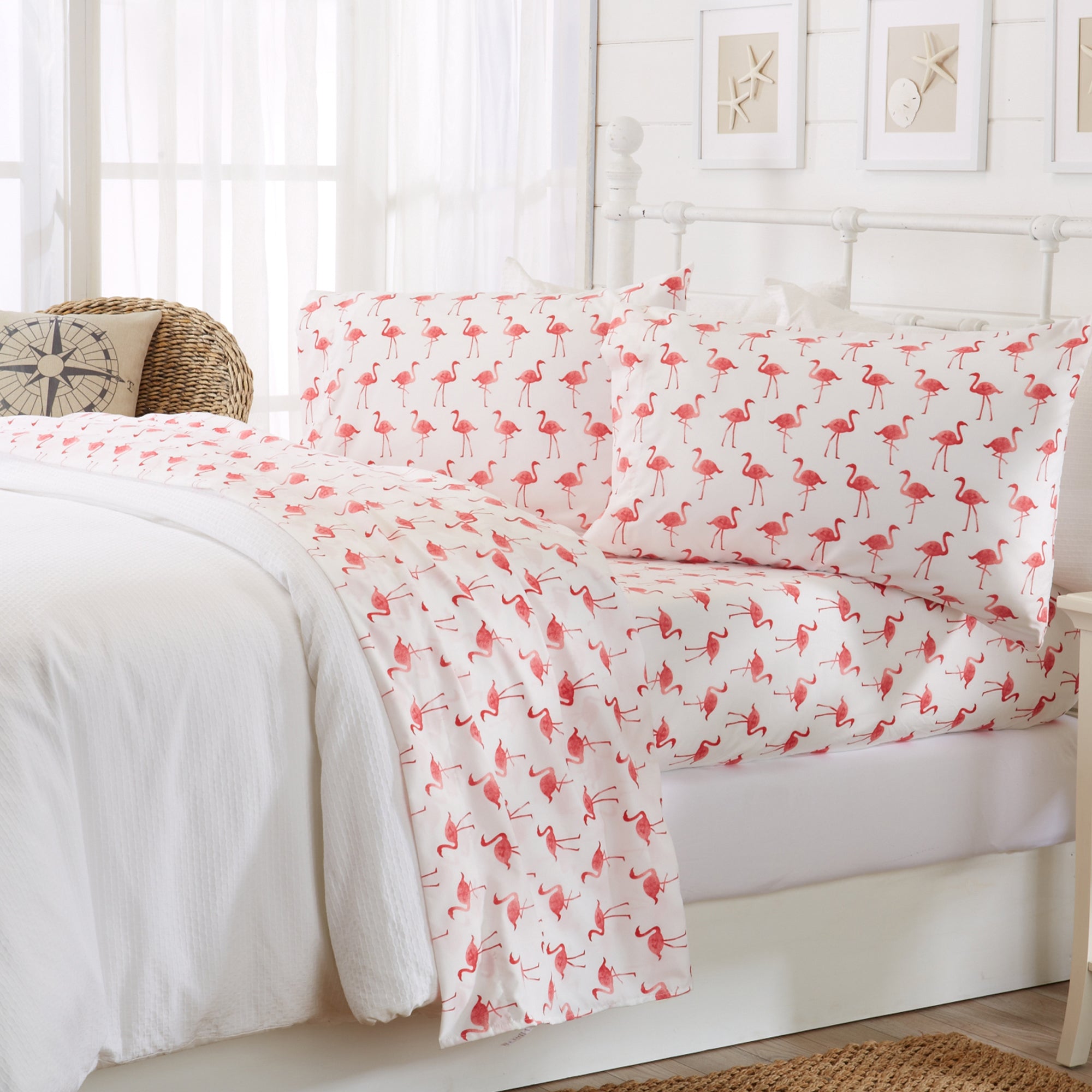 Coastal Printed Microfiber Sheet Set