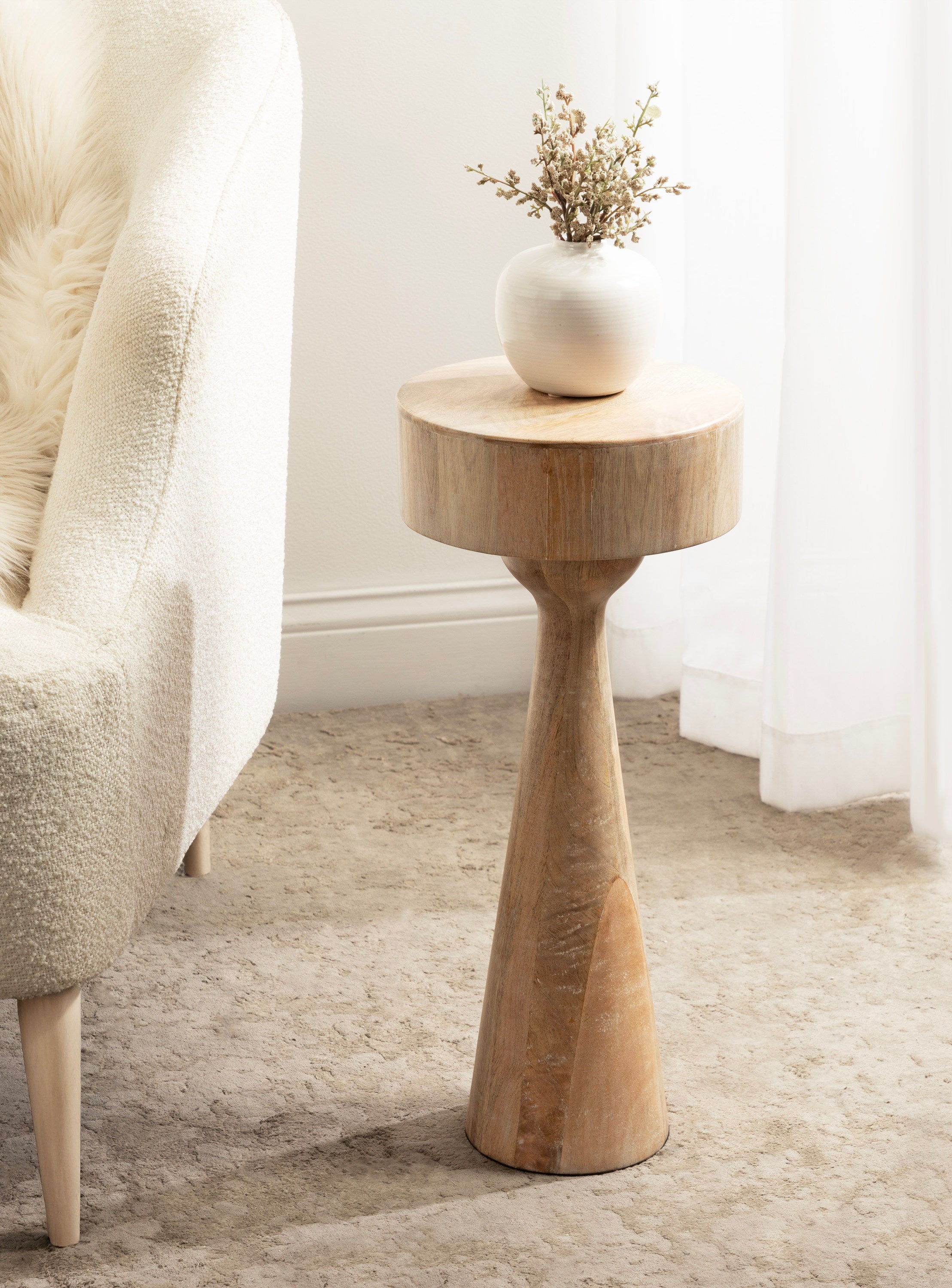 Solbrett Wood Drink Table