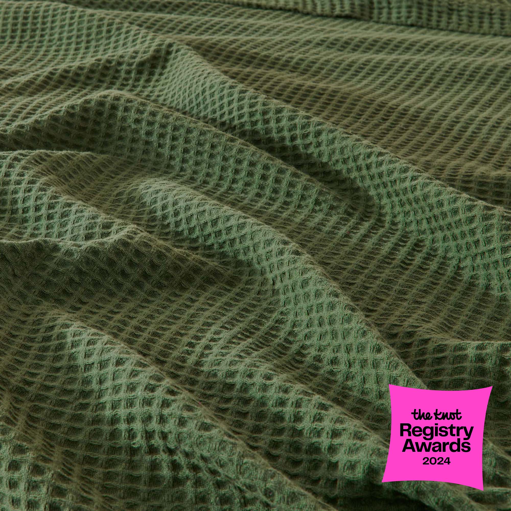 100% Cotton Waffle Weave Blanket