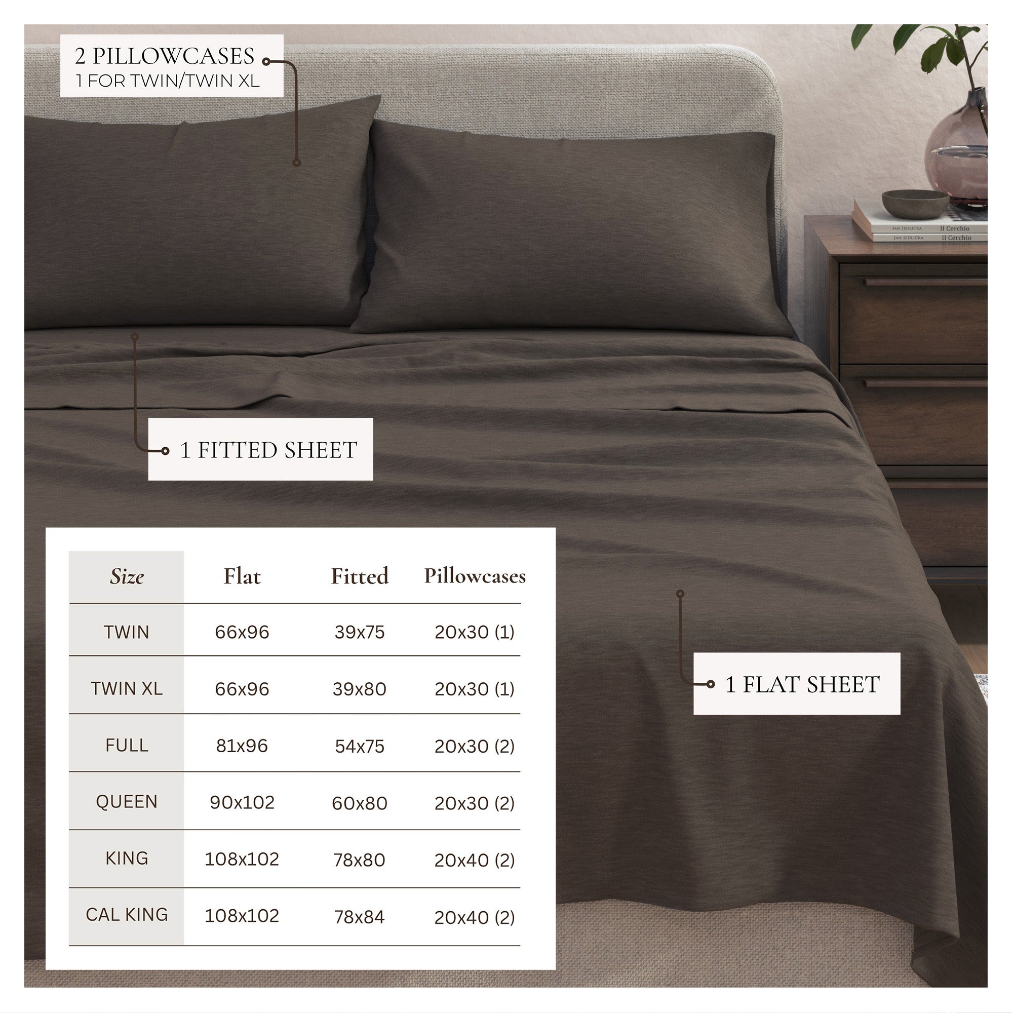Cotton Heathered Melange Jersey Knit Sheet Set