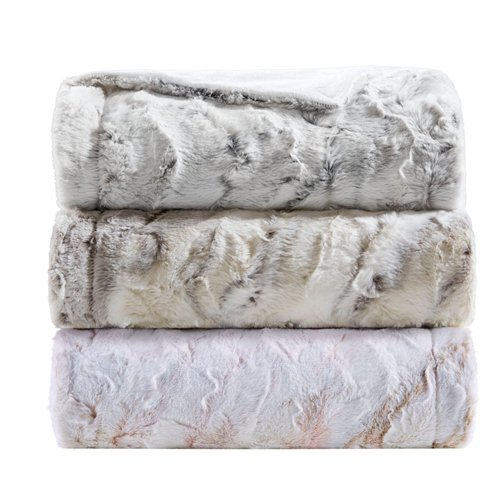 Quirk Throw with Faux Mink Reverse - Bedroom