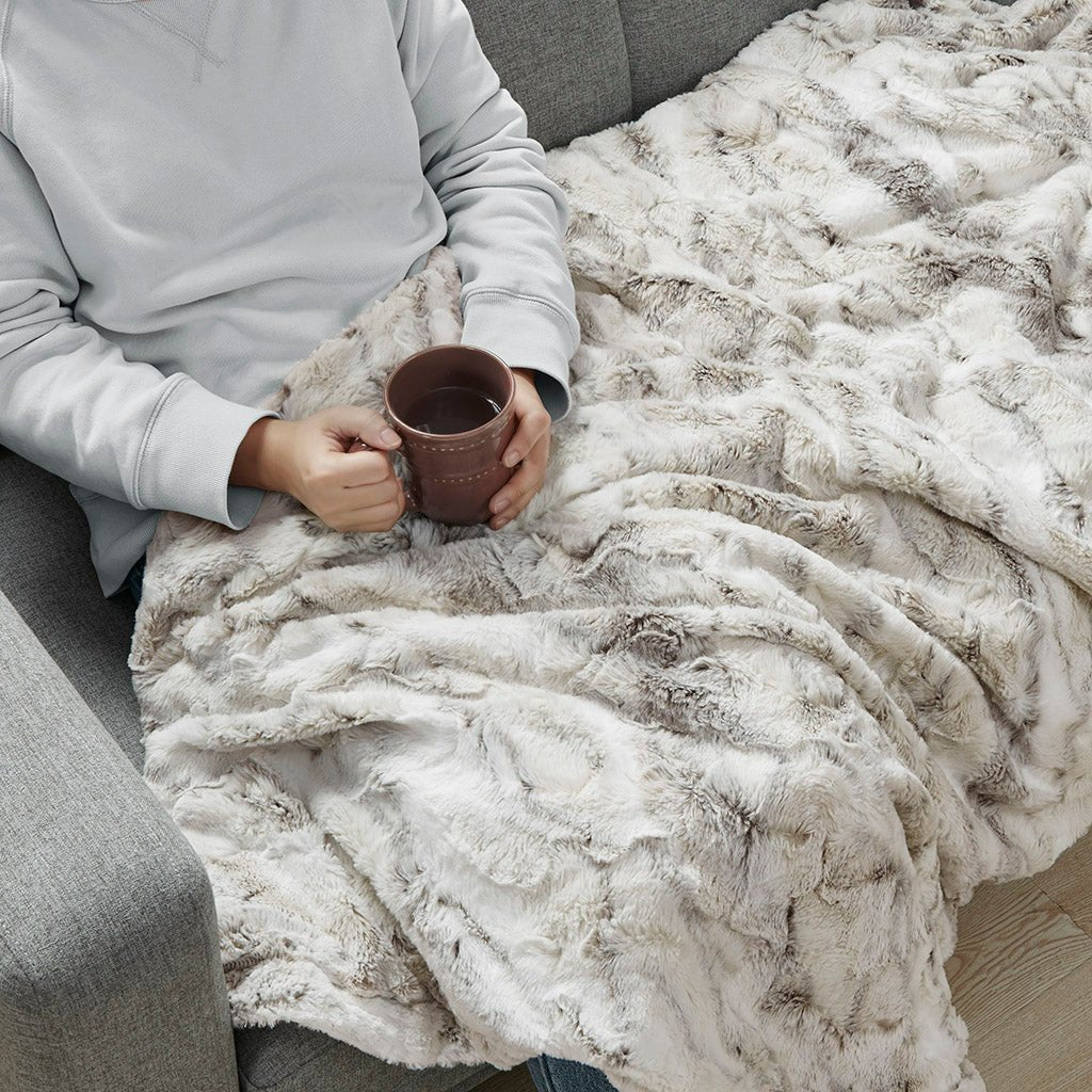Quirk Throw with Faux Mink Reverse - Bedroom