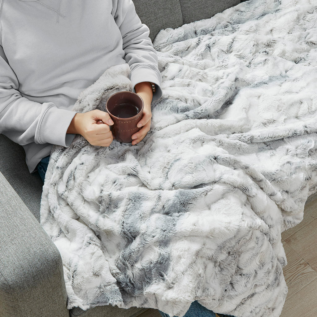 Quirk Throw with Faux Mink Reverse - Bedroom