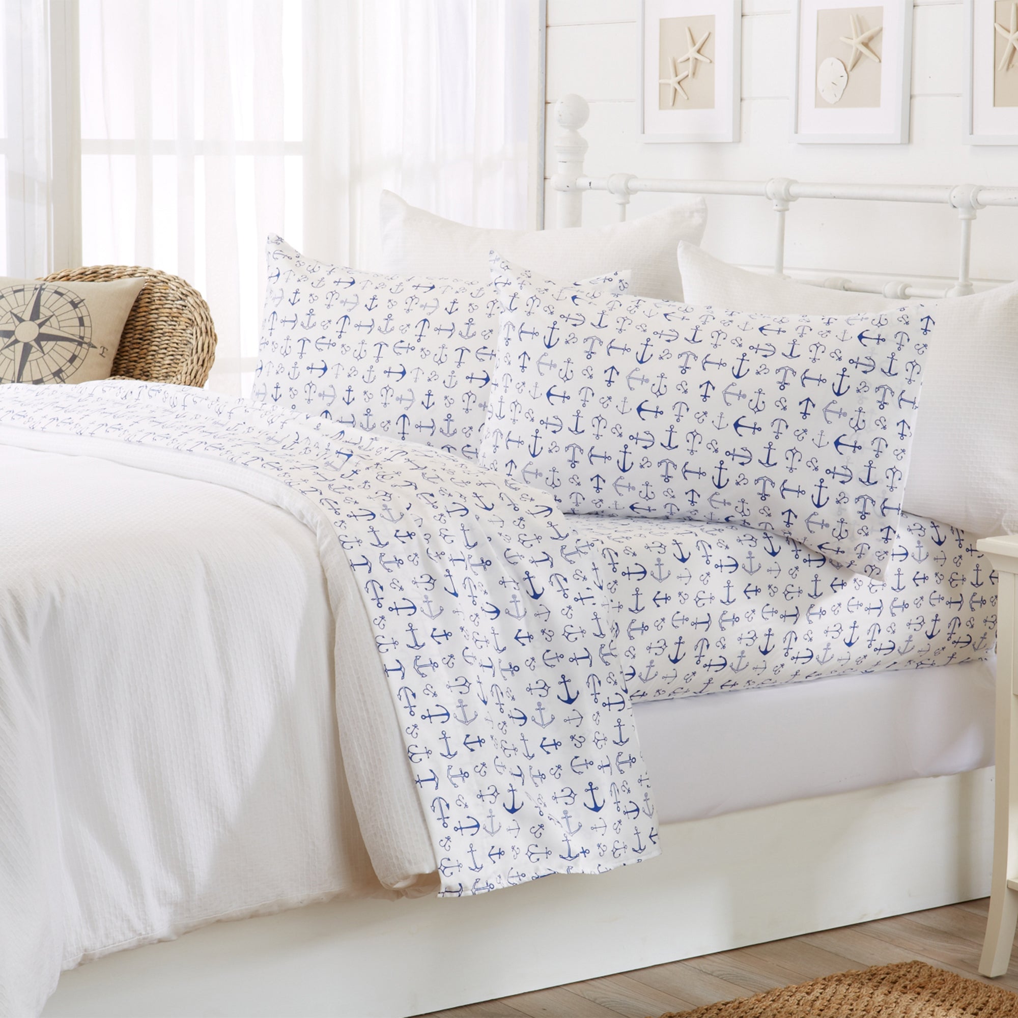 Coastal Printed Microfiber Sheet Set