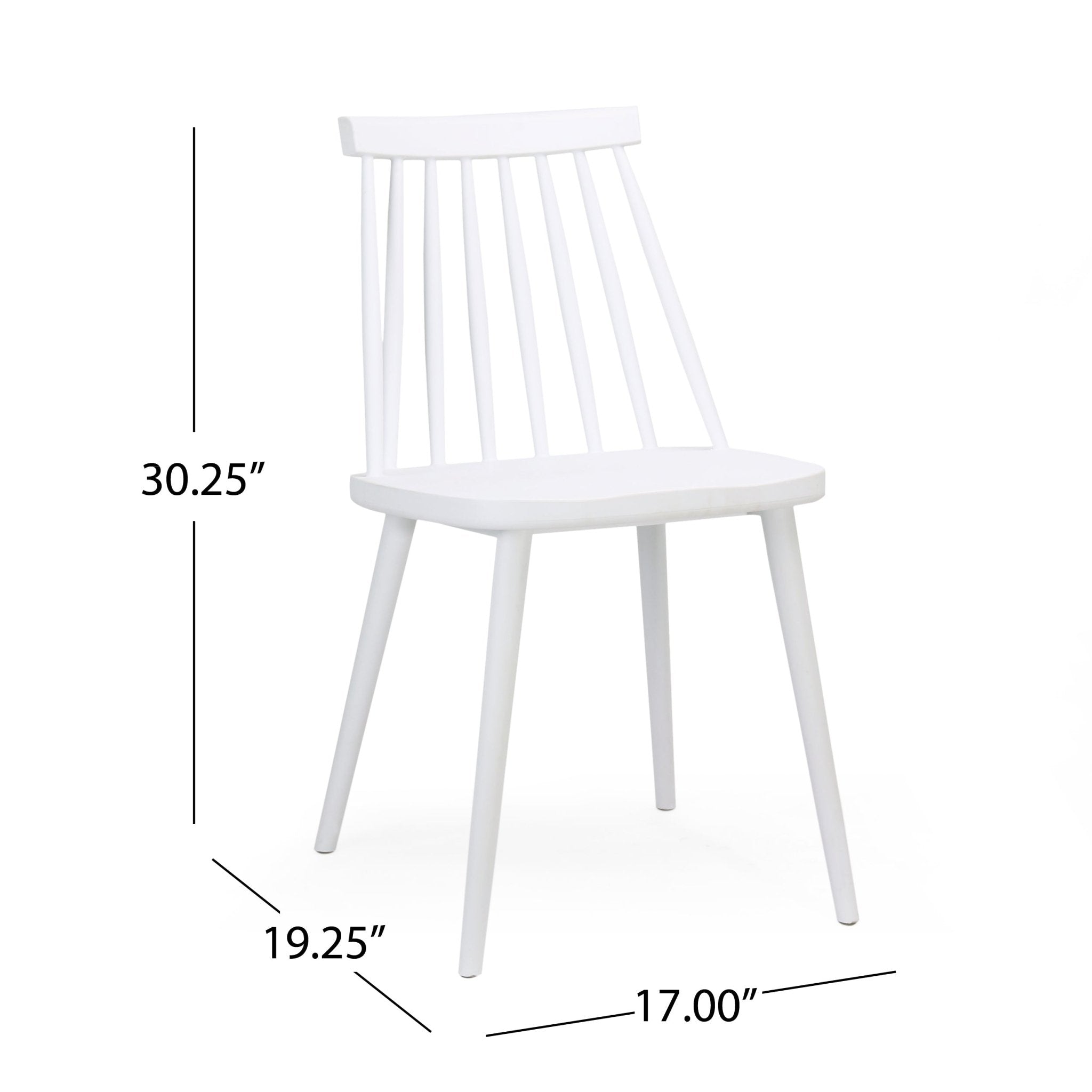 Rain 17" Dining Chair with Spindle Back, Set of 2 - Dining Chairs