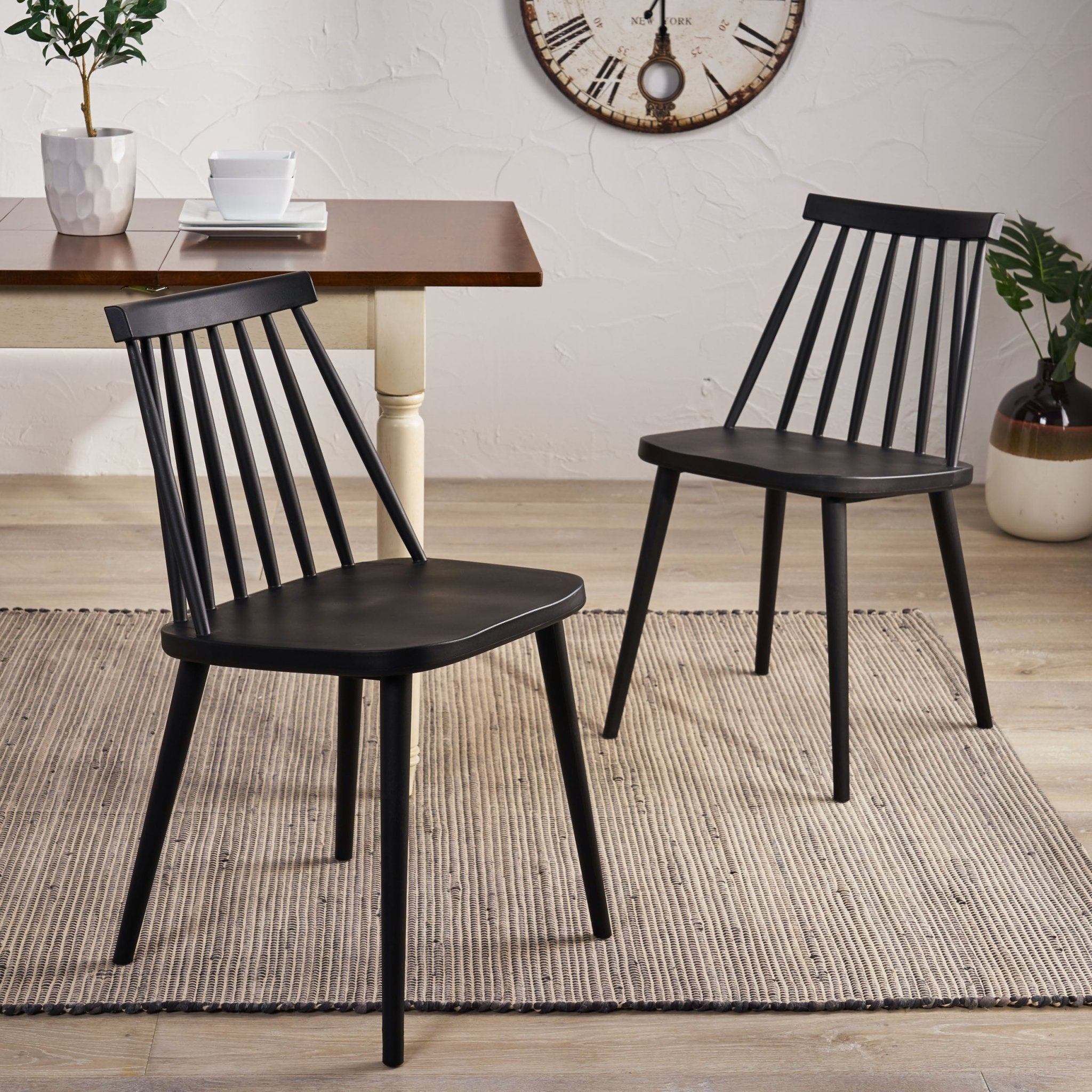Rain 17" Dining Chair with Spindle Back, Set of 2 - Dining Chairs