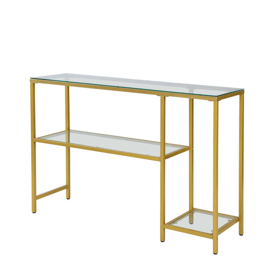 Rayna Console Table with Shelves - Consoles