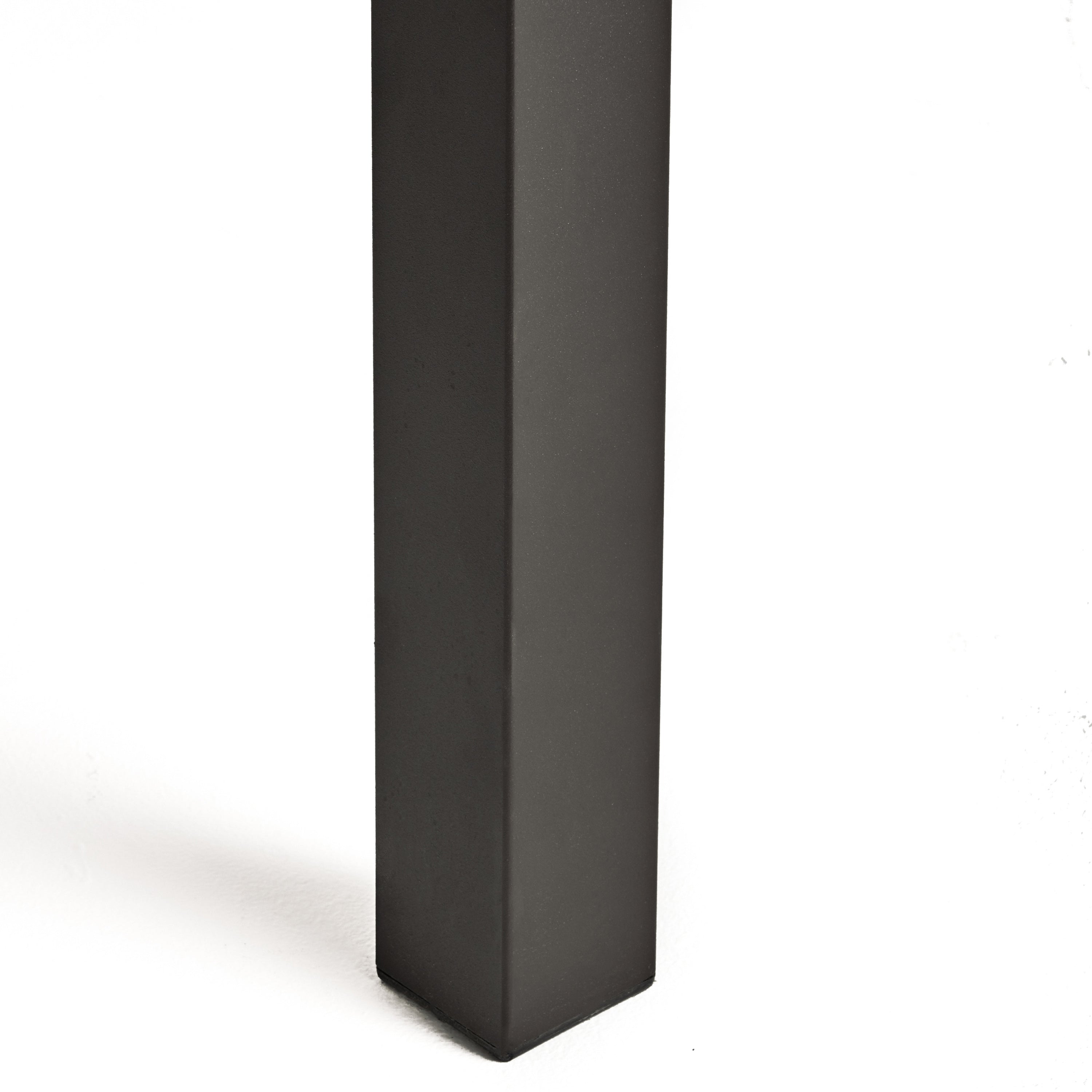 Della Outdoor Acacia Wood Dining Table with Metal Legs