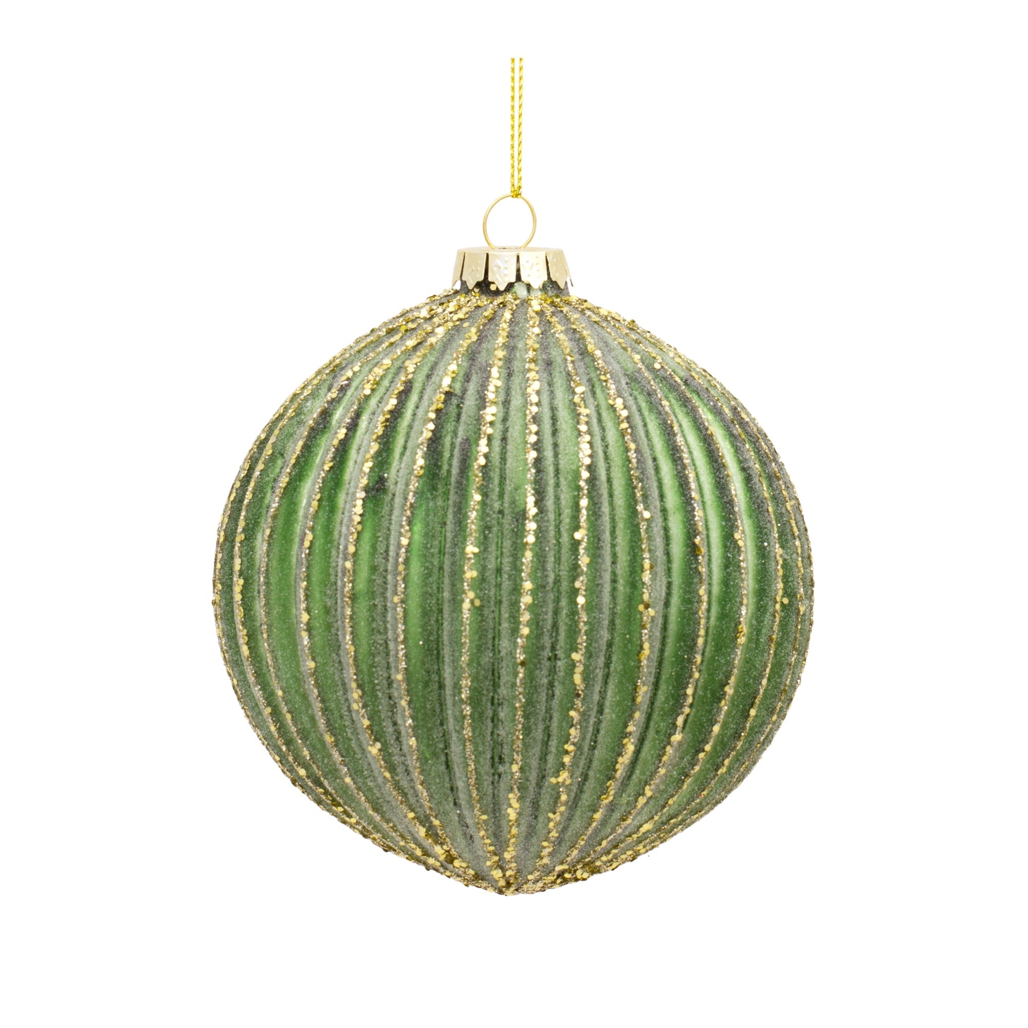 Ribbed Glass Ornament (Set of 12)