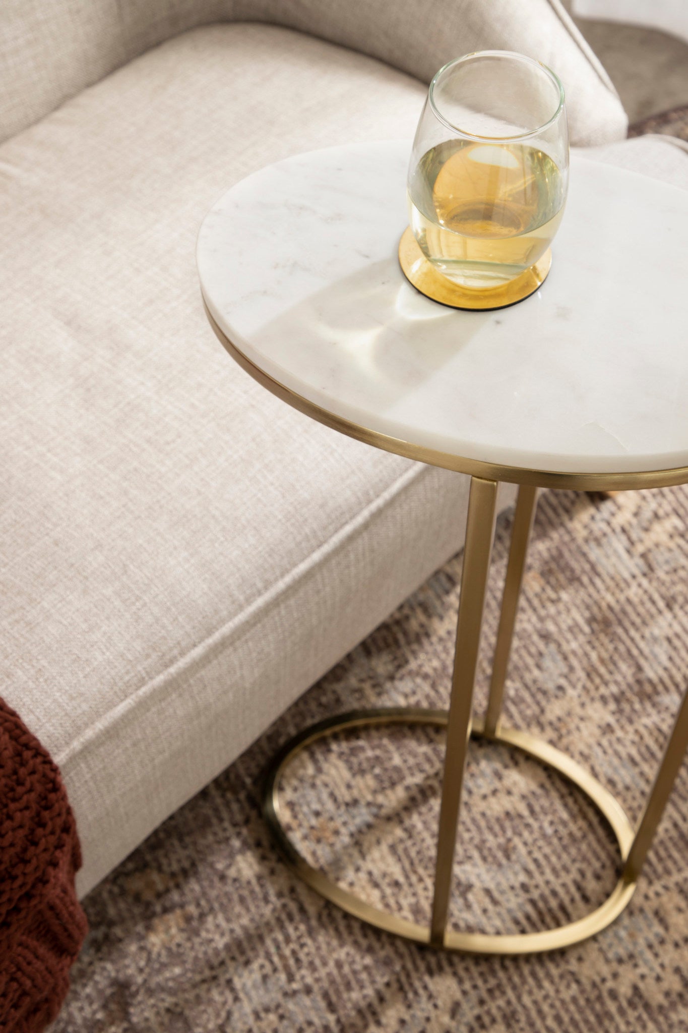 Natalli Marble Oval C-Table