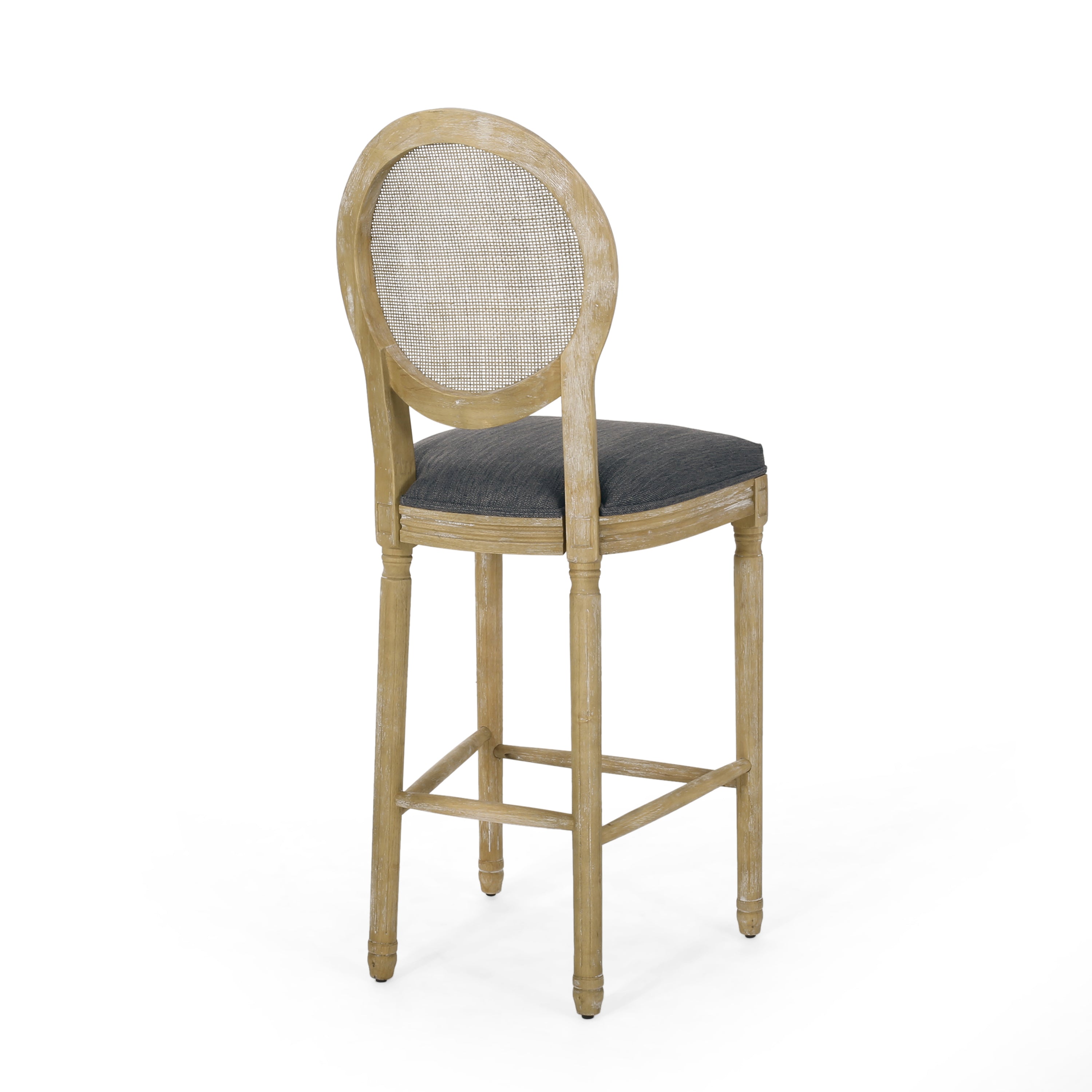 French Country Cane Bar Stool, Set of 2