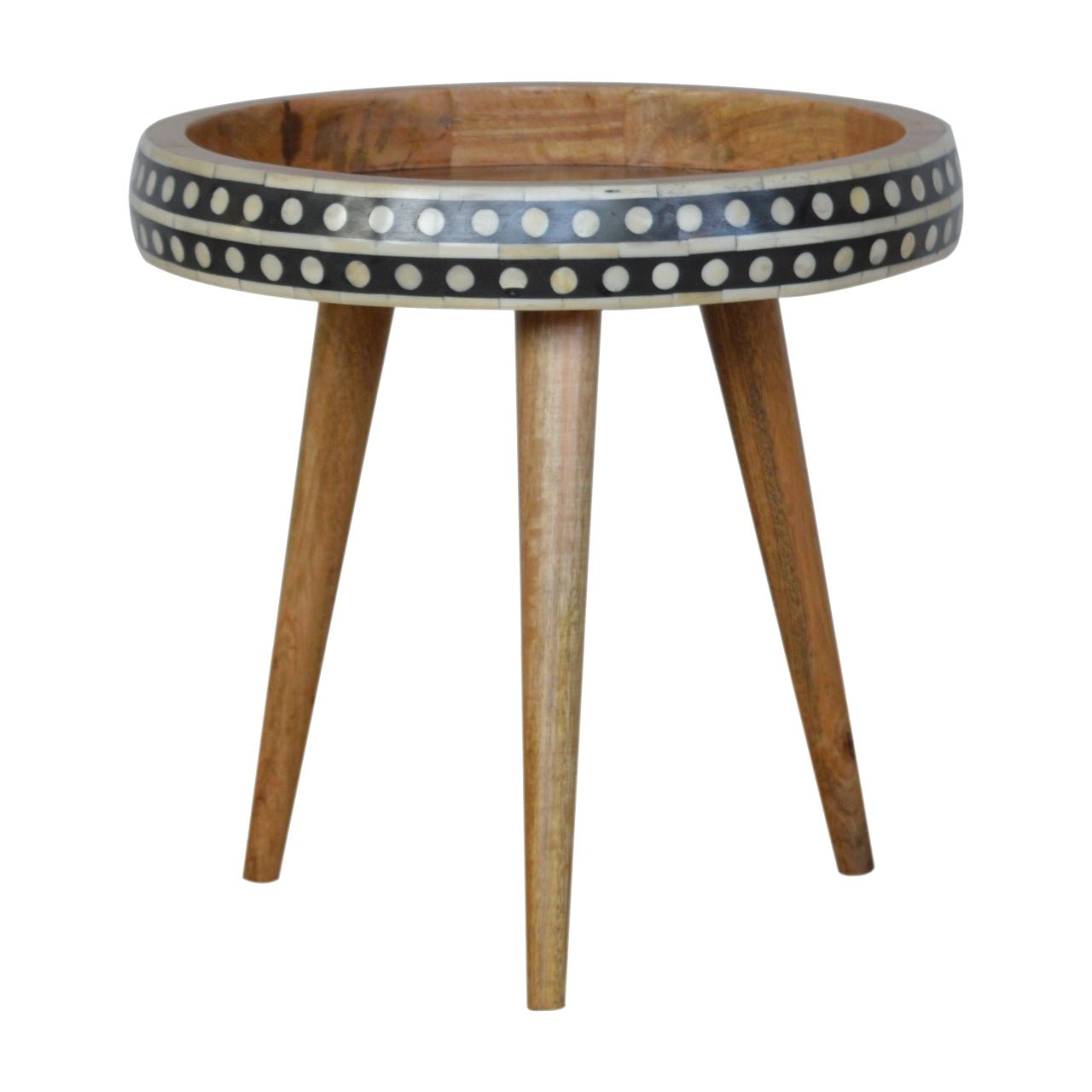 Round End Table with Tripod Base - Side Tables