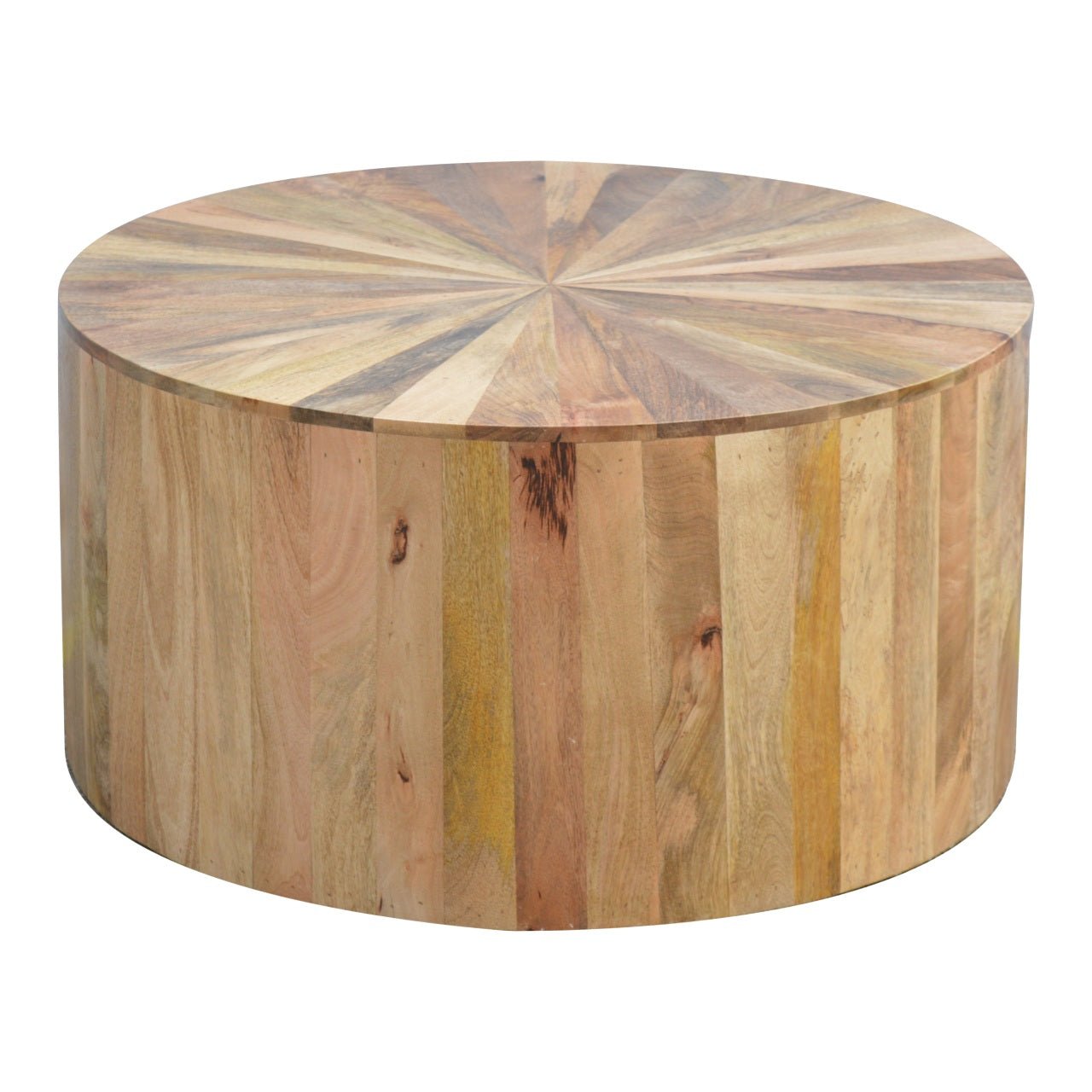 Round Wooden Coffee Table - Coffee Tables