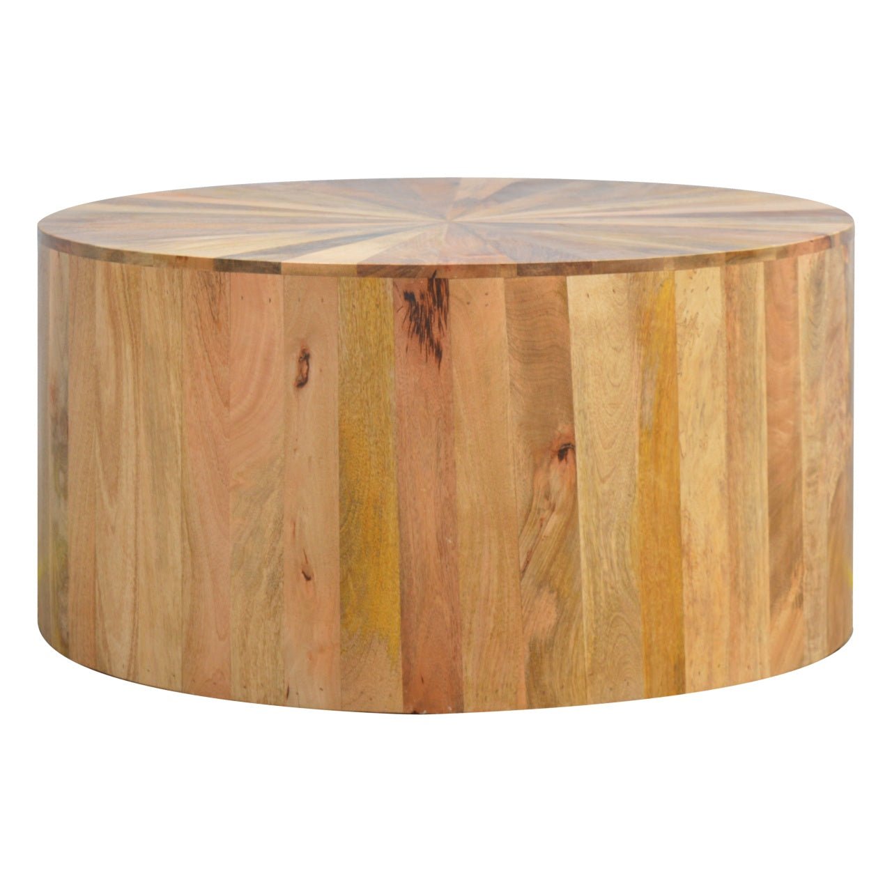 Round Wooden Coffee Table - Coffee Tables