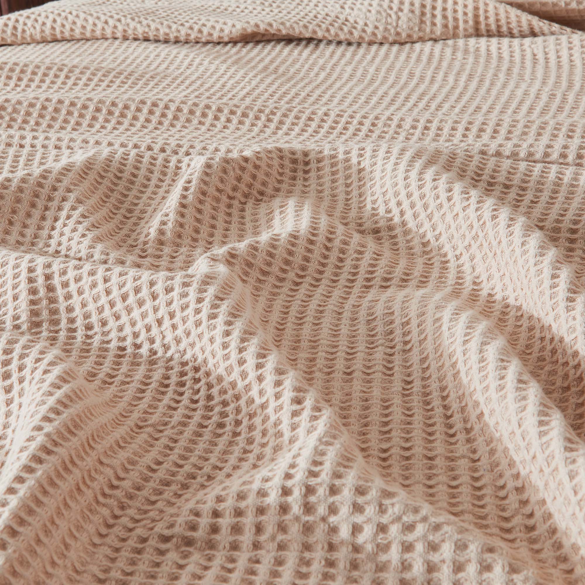 100% Cotton Waffle Weave Blanket