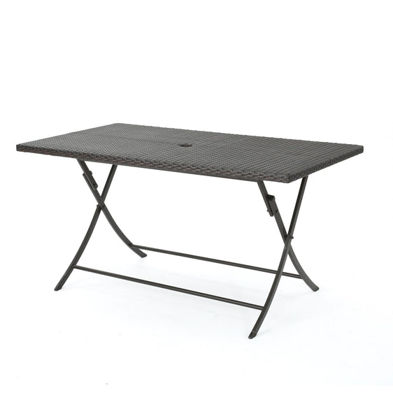 Saffron Outdoor Rectangle Folding Dining Table - Outdoor Tables