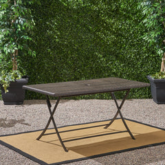 Saffron Outdoor Rectangle Folding Dining Table - Outdoor Tables