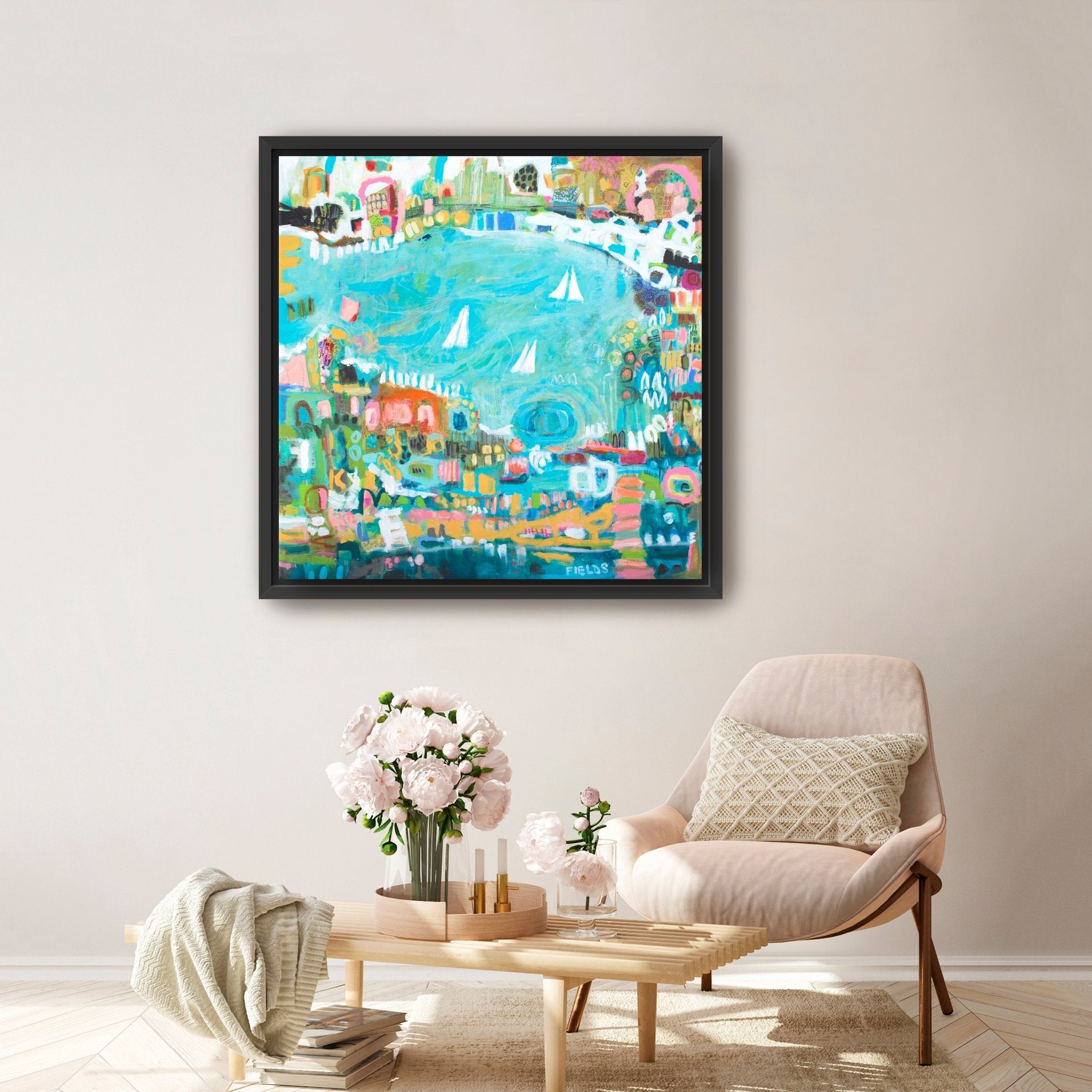 Sailboats Canvas Giclee - Canvas Wall Art