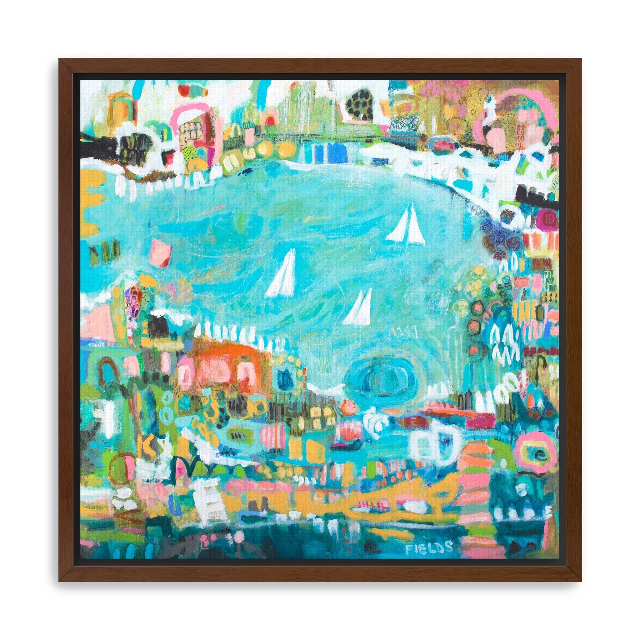 Sailboats Canvas Giclee - Canvas Wall Art