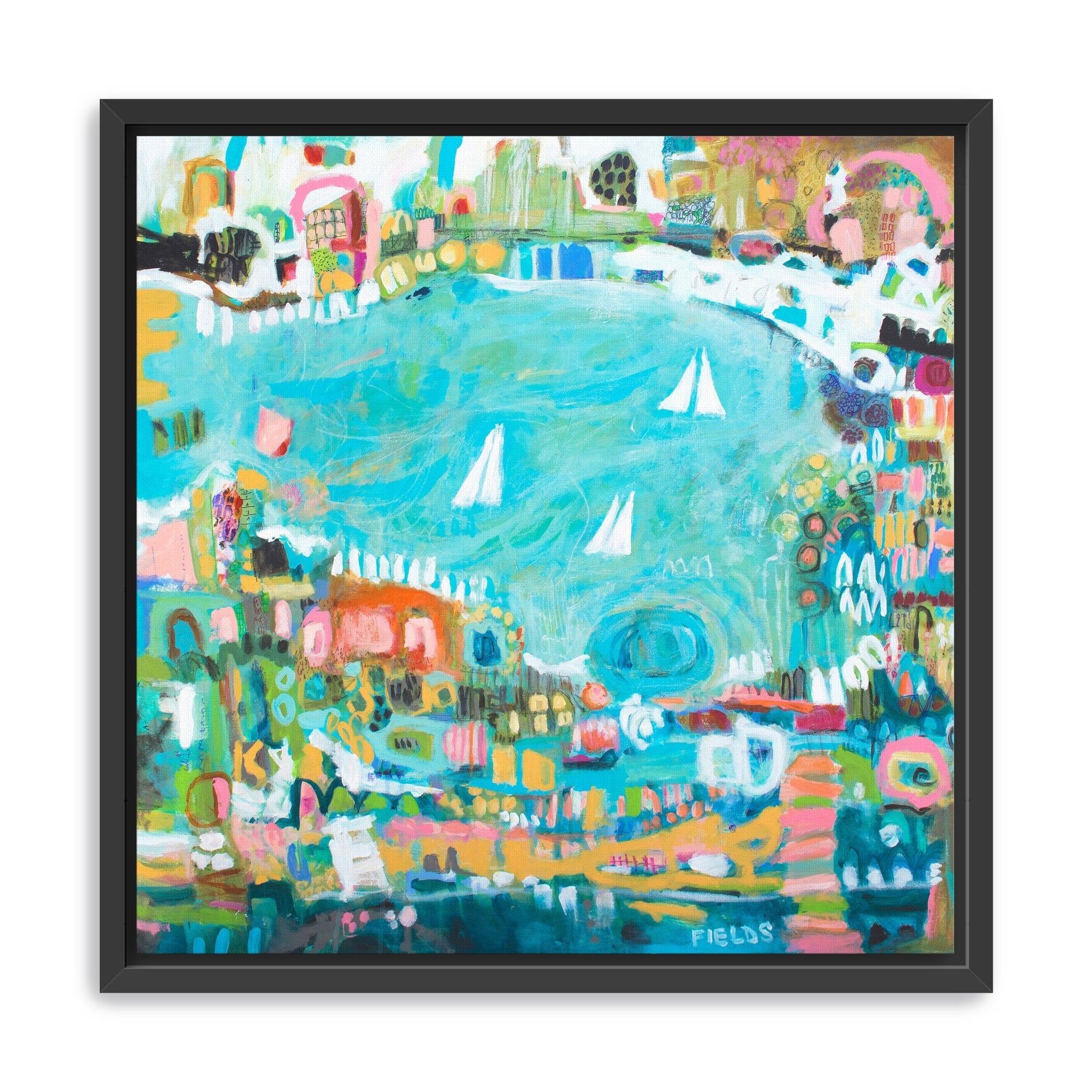 Sailboats Canvas Giclee - Canvas Wall Art
