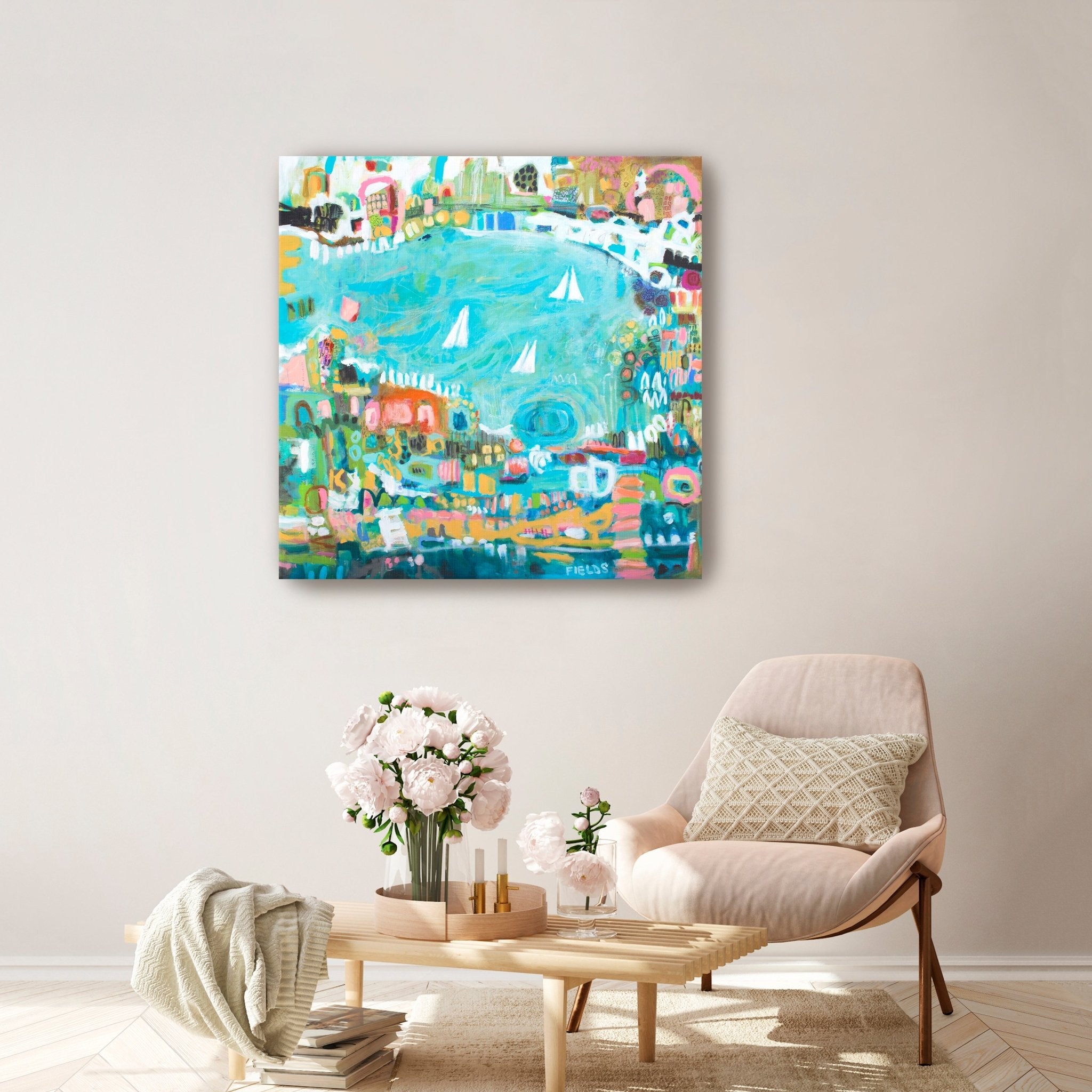 Sailboats Canvas Giclee - Canvas Wall Art